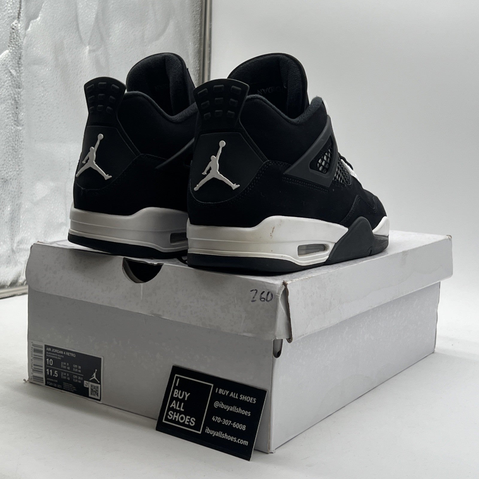 Size 10 - Air Jordan 4 Retro White Thunder (FQ8138-001)