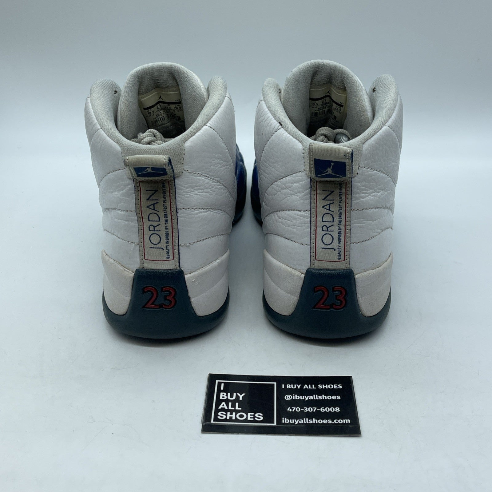 Size 10.5 - Jordan 12 Retro French Blue White Leather (130690-113)