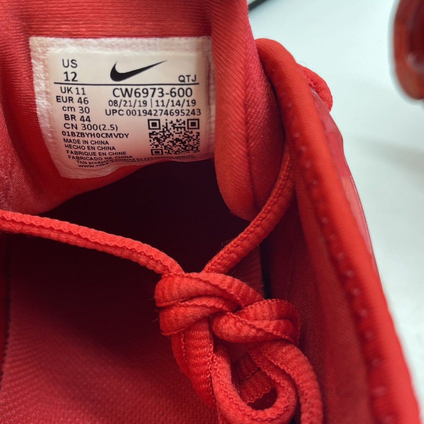 Size 12 - Nike Air VaporMax Plus Triple Red (CW6973-600)