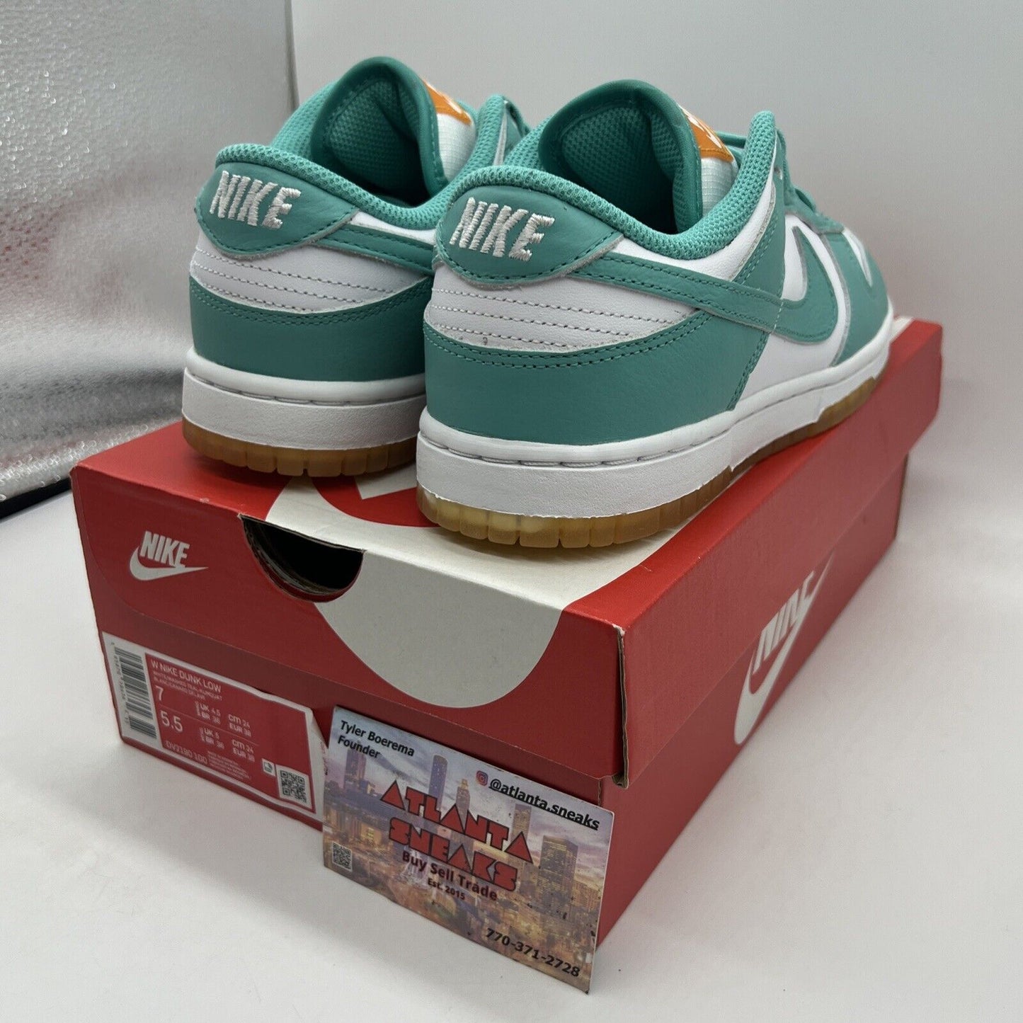 Women's Nike Dunk Low "Teal Zeal" (DV2190 100) Brand New Size 7 Brand New