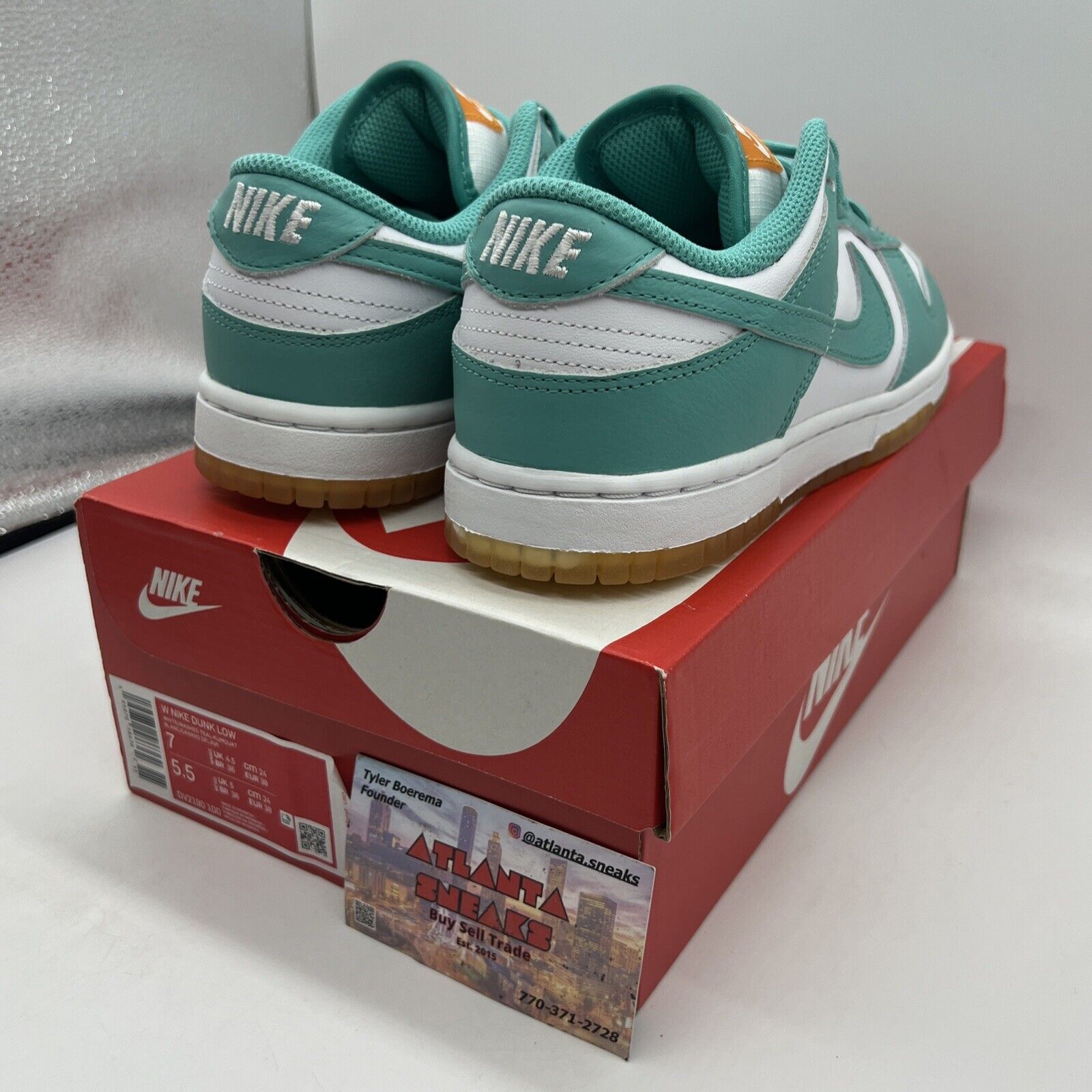 Women's Nike Dunk Low "Teal Zeal" (DV2190 100) Brand New Size 7 Brand New