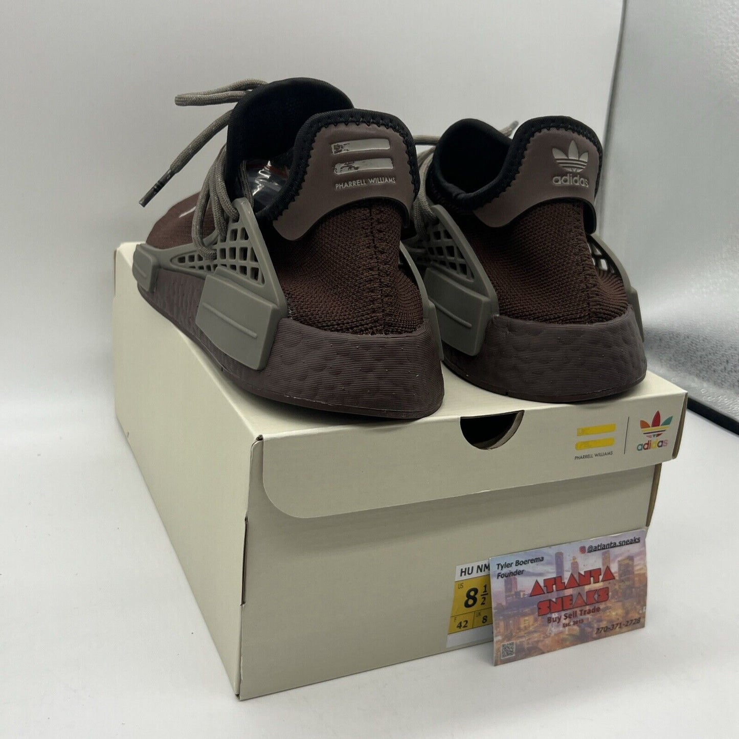 Size 8.5 - adidas Pharrell x NMD Human Race Chocolate Brand New Og All Brown DS