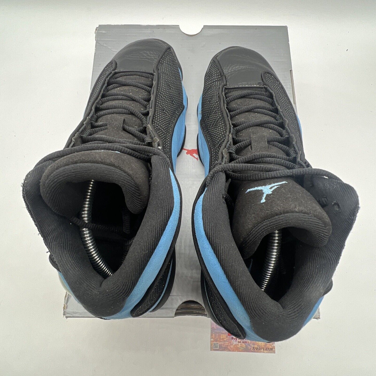 Size 10.5 - Jordan 13 Retro Mid Black University Blue Leather (DJ5982-041)