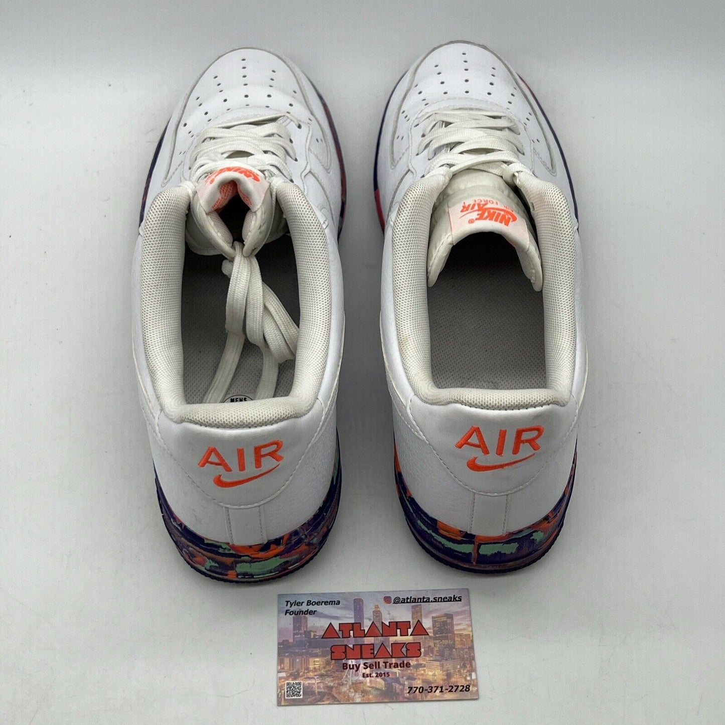 Size 13 - Nike Air Force 1 '07 LV8 Multi-Color Marble White Leather (AJ9507-100)