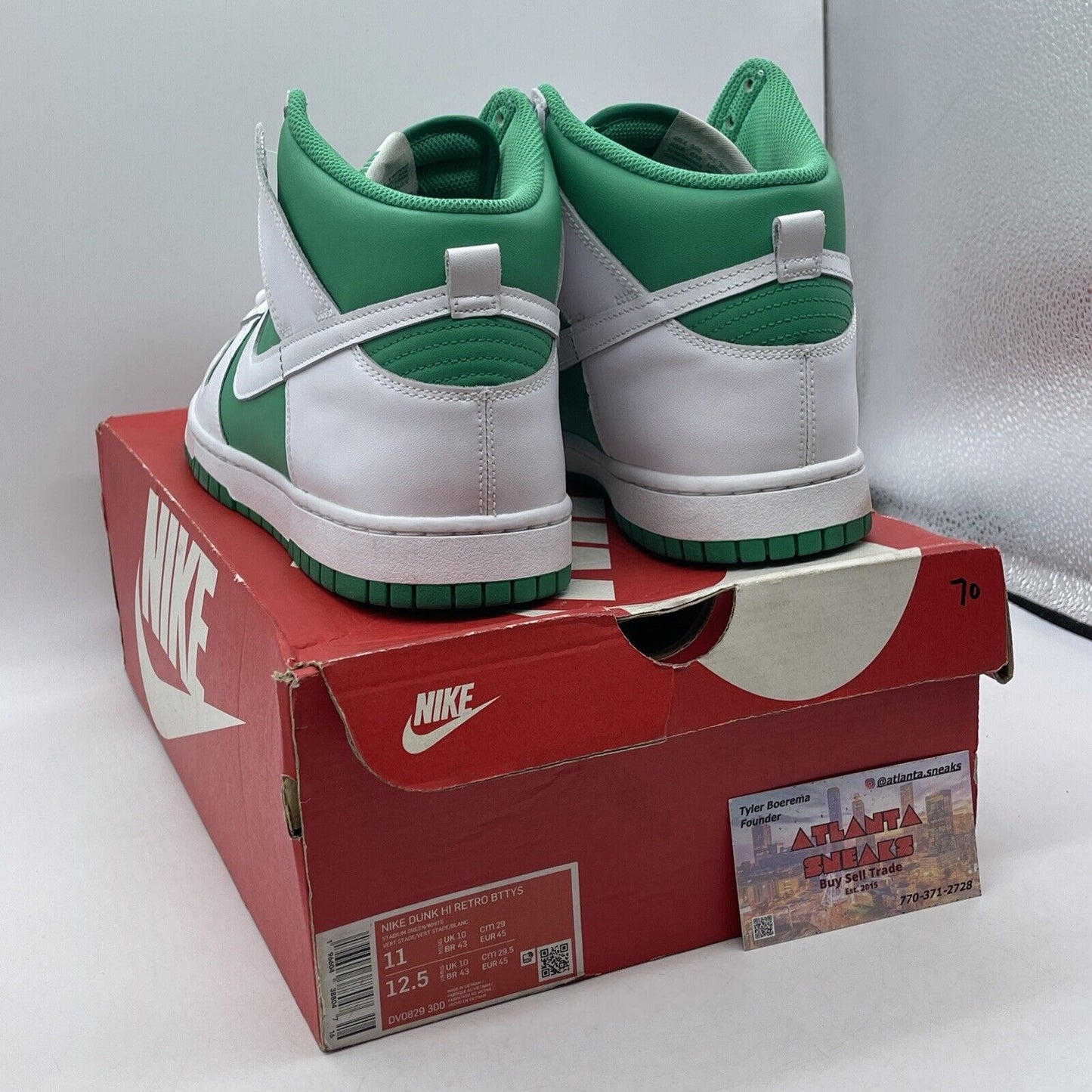 Size 11 - Nike Dunk High White Stadium Green White Leather (DV0829-300)