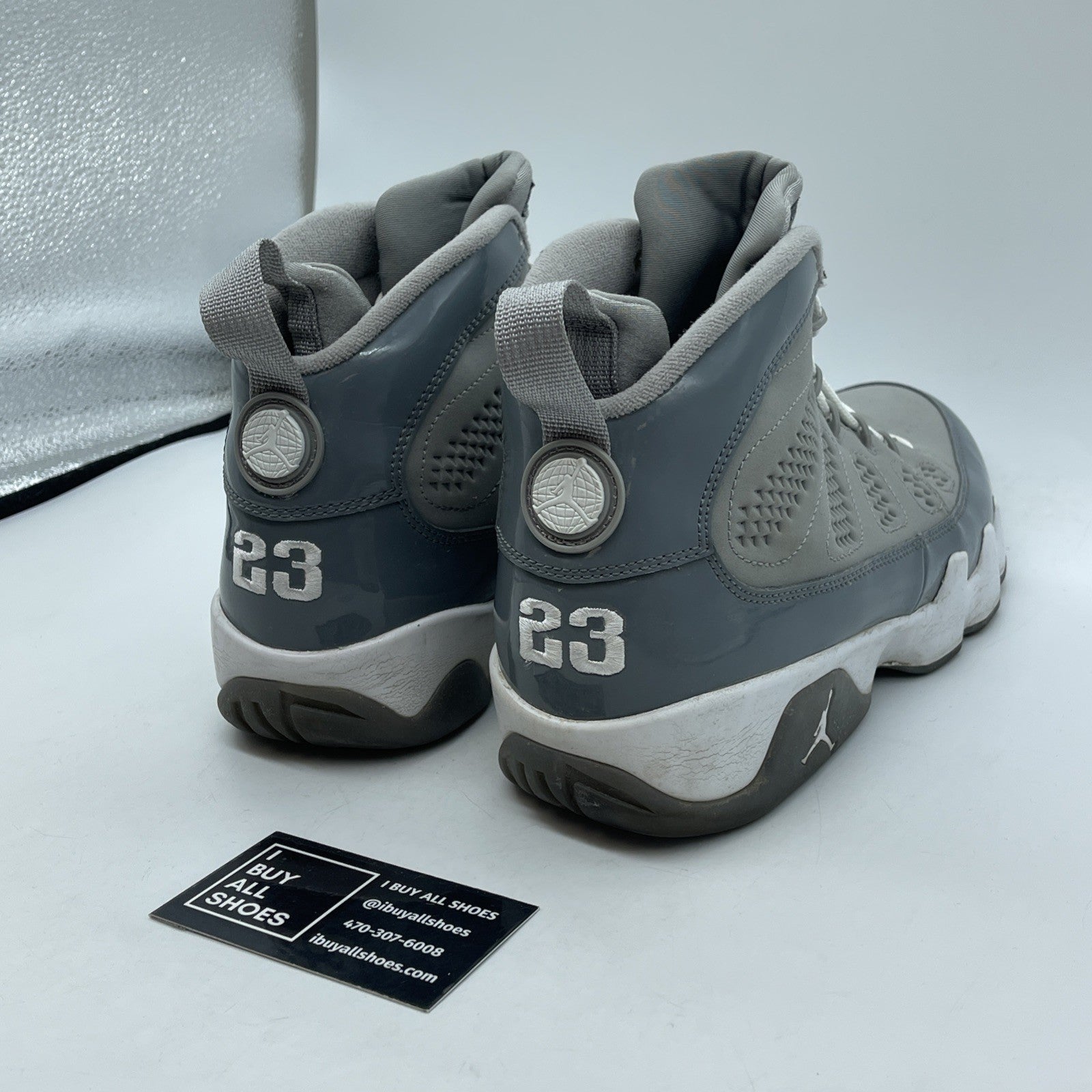 Size 9.5 - Air Jordan 9 Retro 2012 Cool Grey Suede Leather (302370-015)