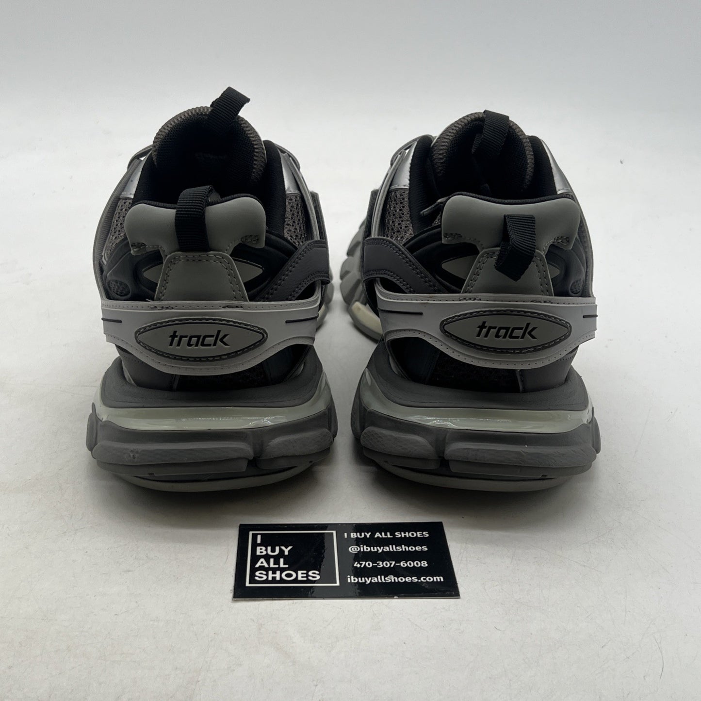 Size 43 (10 US)- Balenciaga Track LED Sneaker ' Silver Grey '