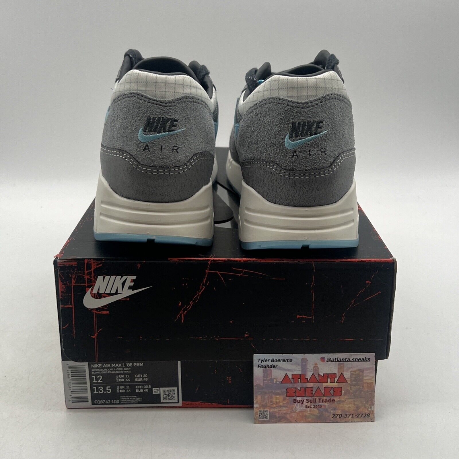 Size 12 - Nike Air Max 1 '86 OG Big Bubble - Chicago Pack (FQ8742-100)