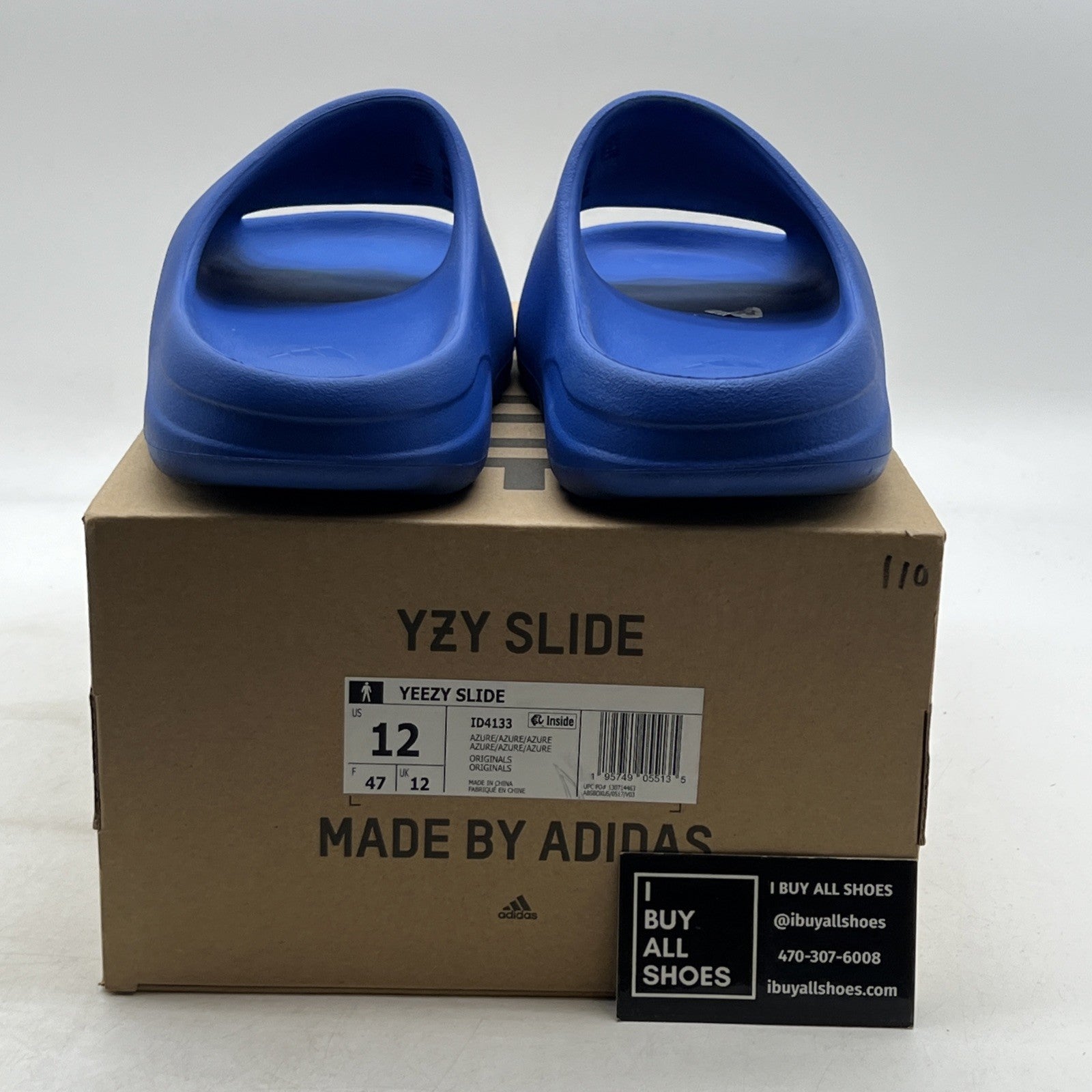 Size 12 - Adidas Yeezy Slide “Azure” (ID4133)