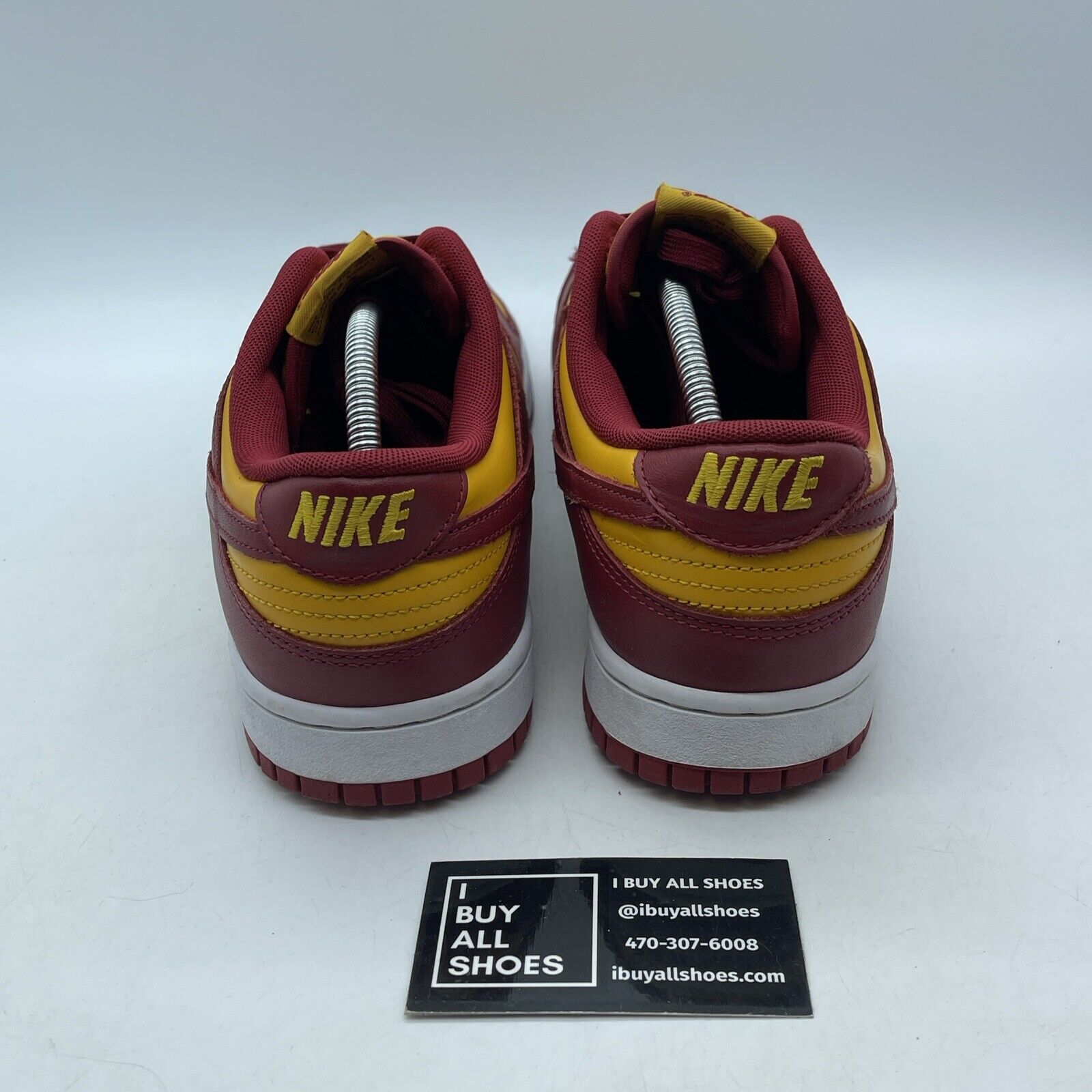 Size 11.5 - Nike Dunk Low USC Yellow Red Leather Suede (DD1391-701)