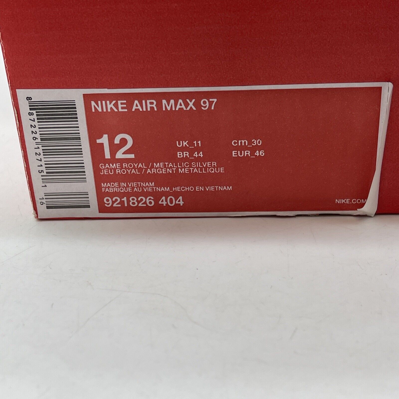 Size 12 - Nike Air Max 97 All Star Jersey Red Blue White Suede (921826-404)