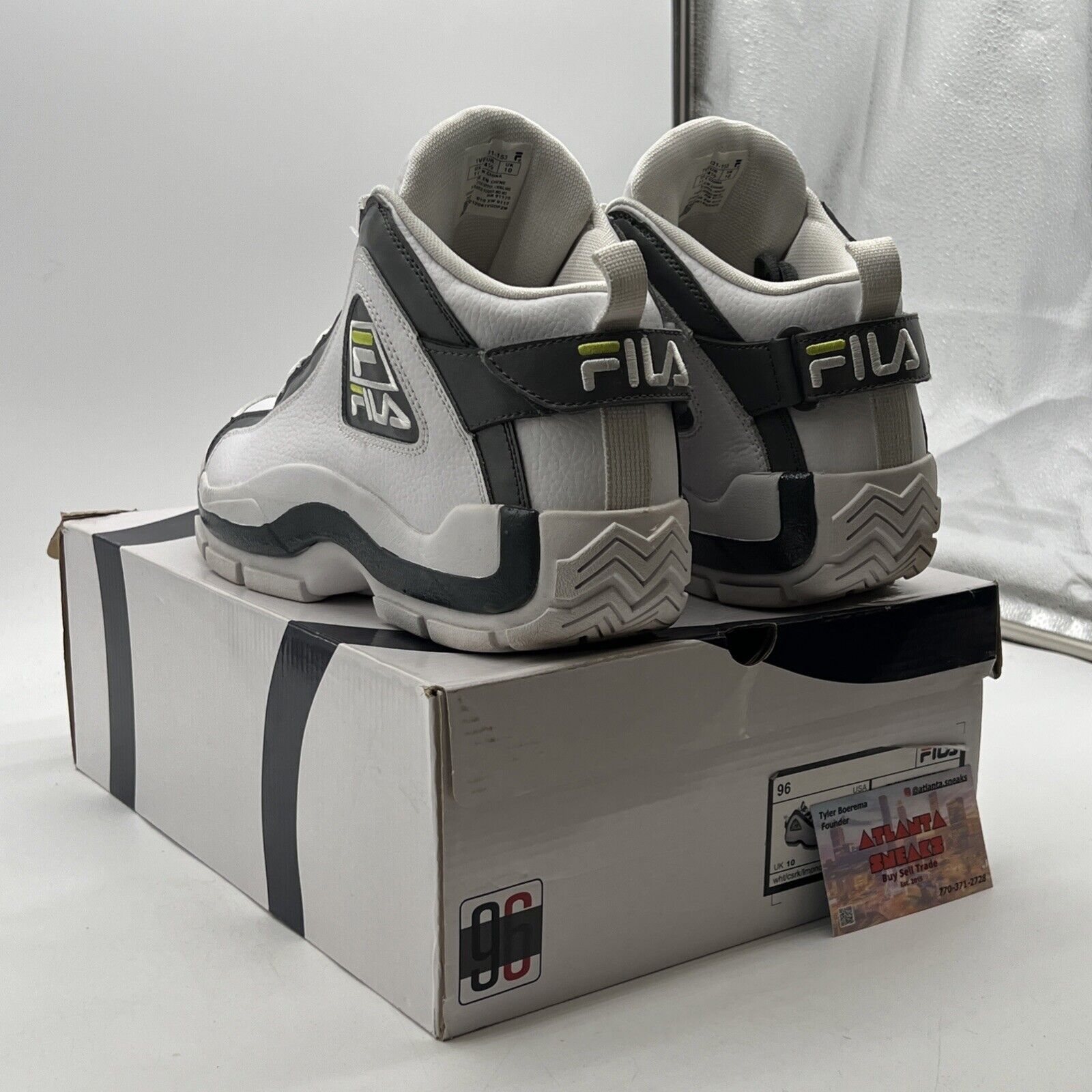 Size 11 - Fila Grant Hill 2 Grey/ Green  96 OG PAC.