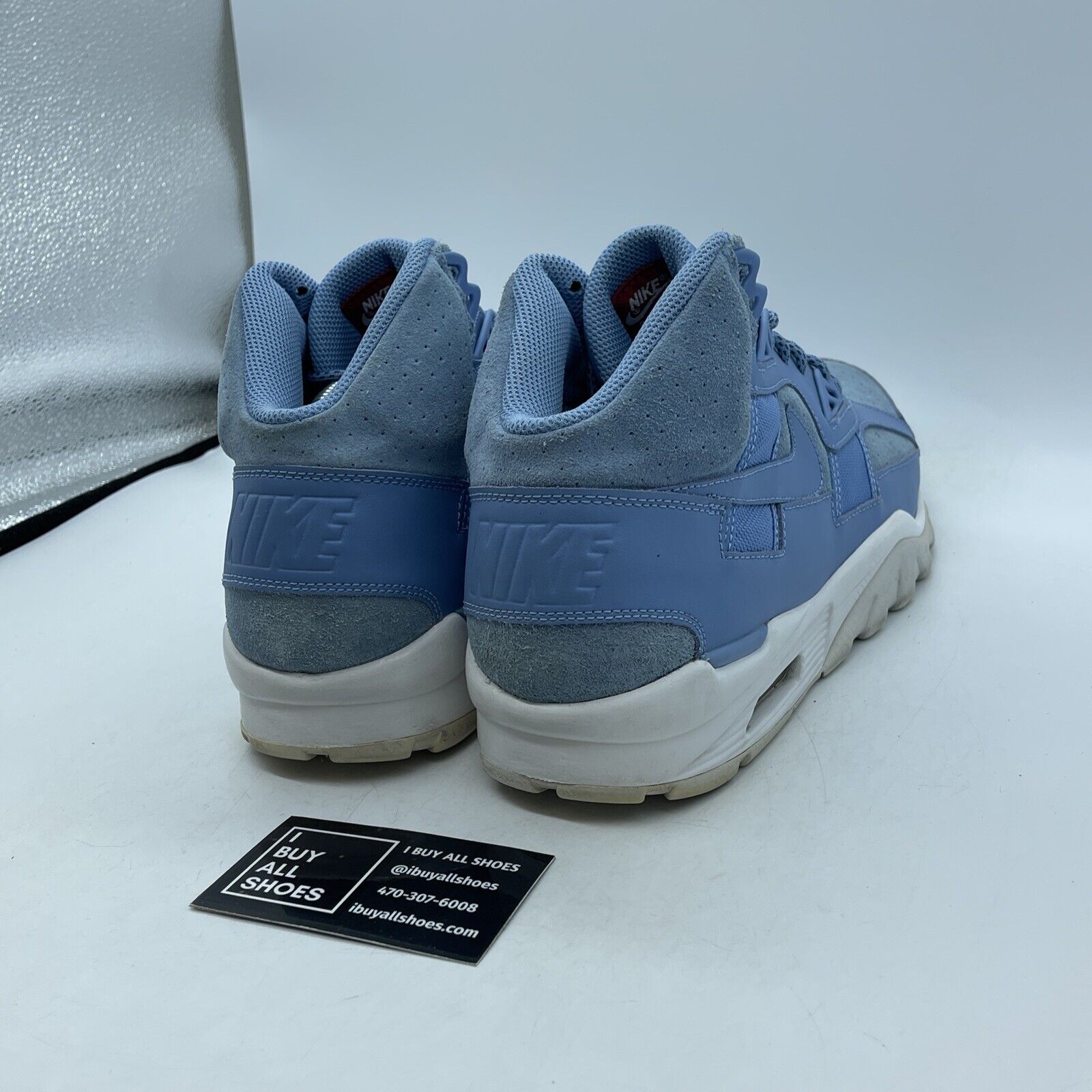 Size 11 - Nike Air Trainer SC High Unviersity Blue White Suede (302346-401)