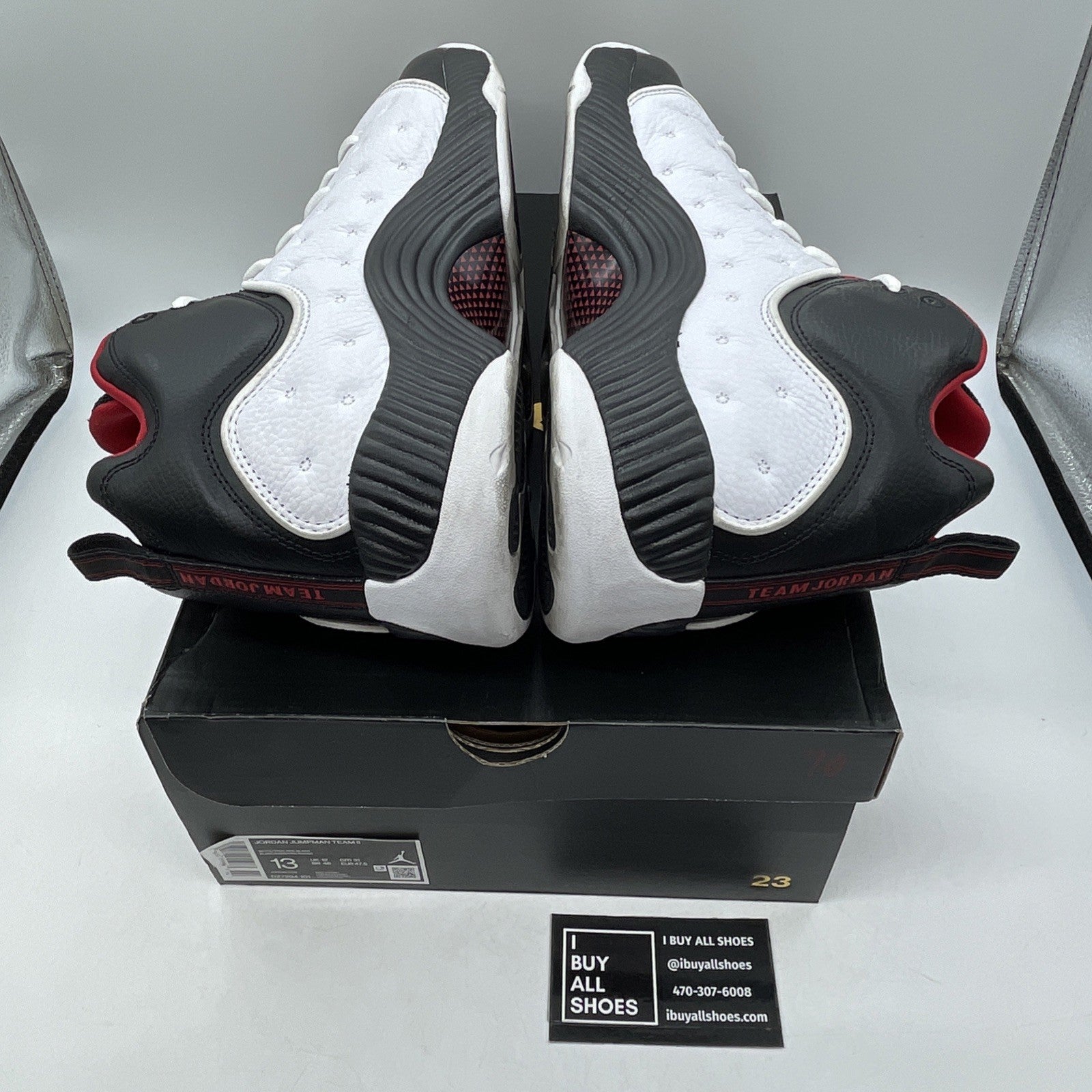 Size 13 - Jordan Jumpman Team 2 2022 Chicago White Black Leather (DZ7294-101)