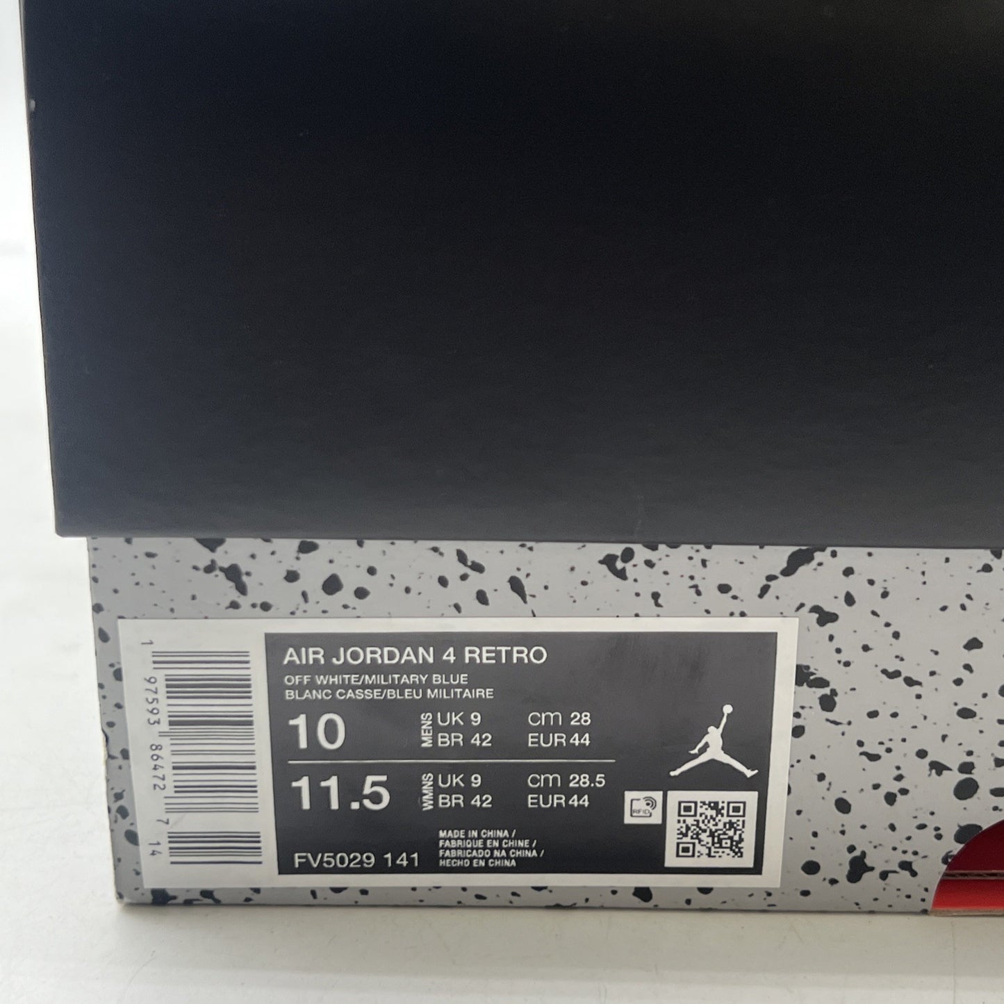 Size 10 - Air Jordan 4 Retro 2024 Military Blue (FV5029-141)