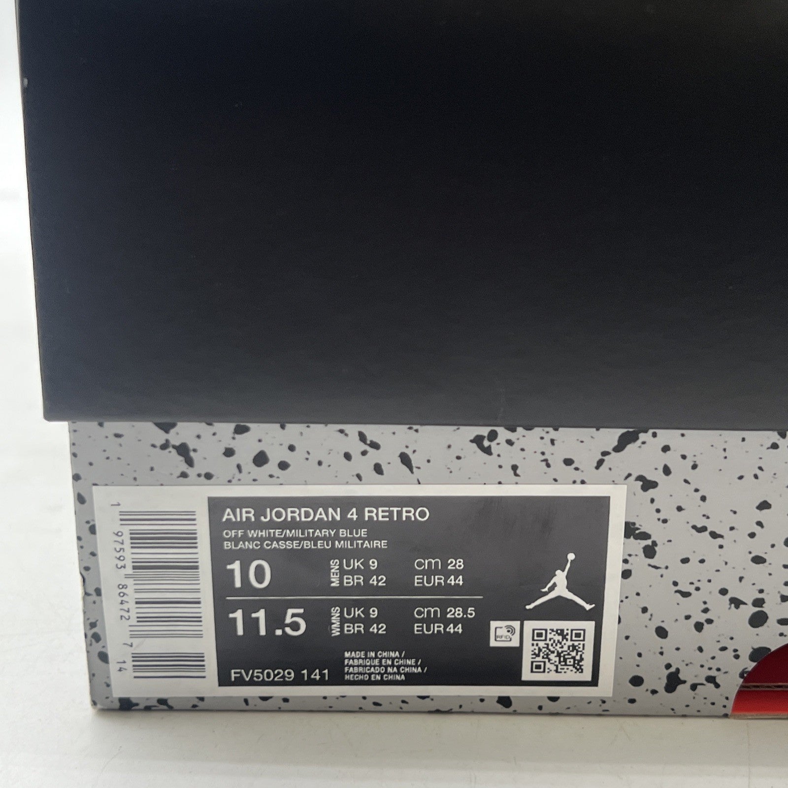 Size 10 - Air Jordan 4 Retro 2024 Military Blue (FV5029-141)