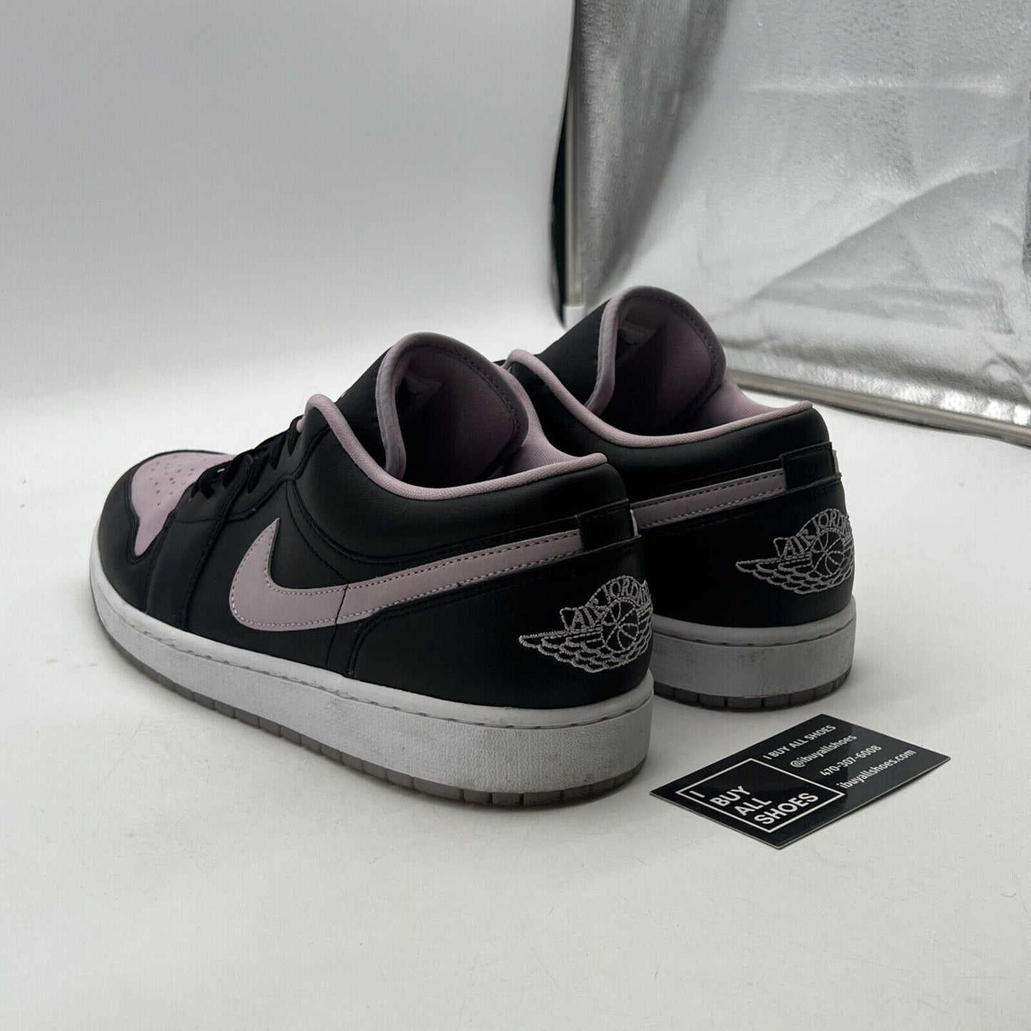Size 13 - Air Jordan 1 SE Low Black Iced Lilac (DV1309-051)