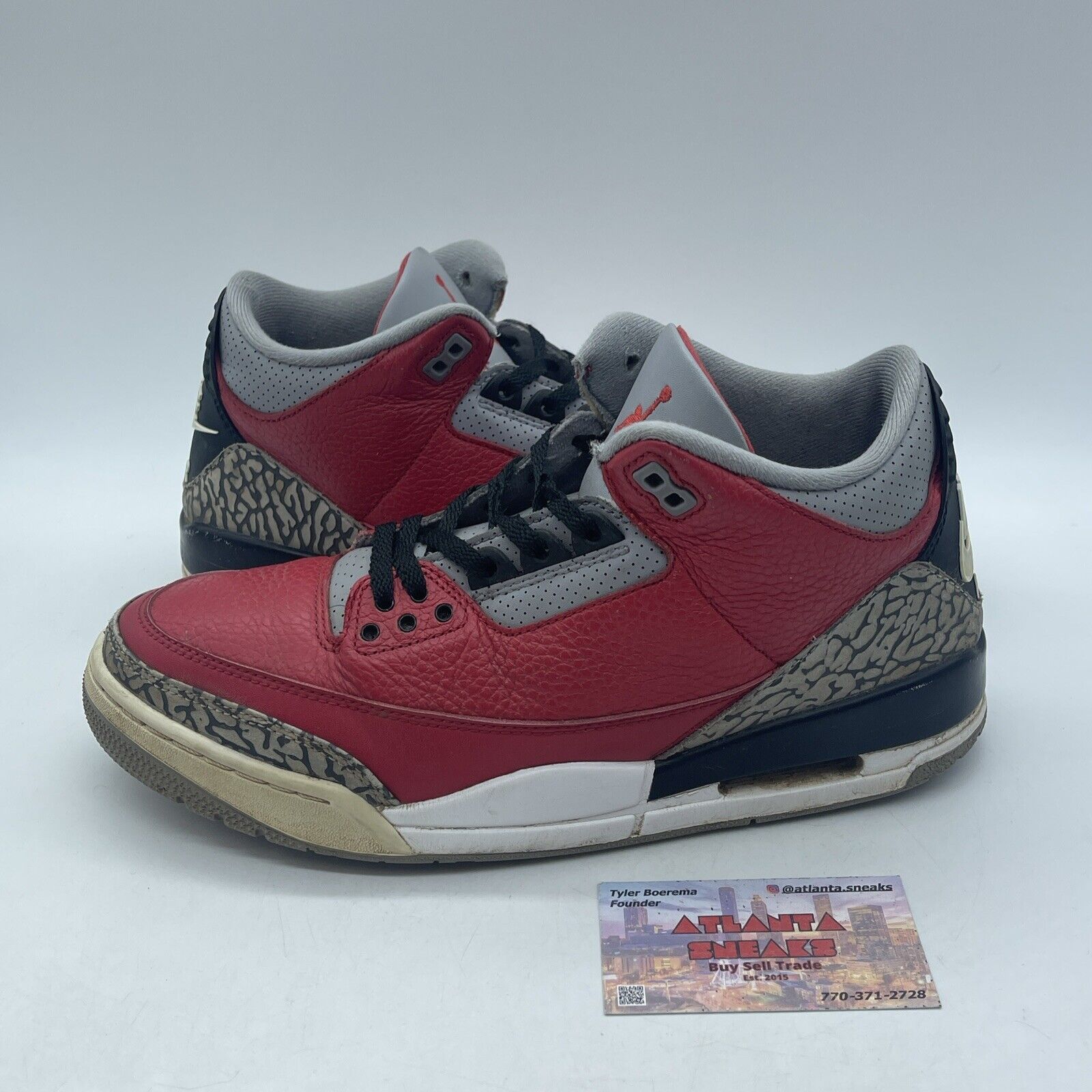 Size 9.5 - Jordan 3 Retro SE Mid Unite Red Black Leather Grey Suede (CK5692-600)