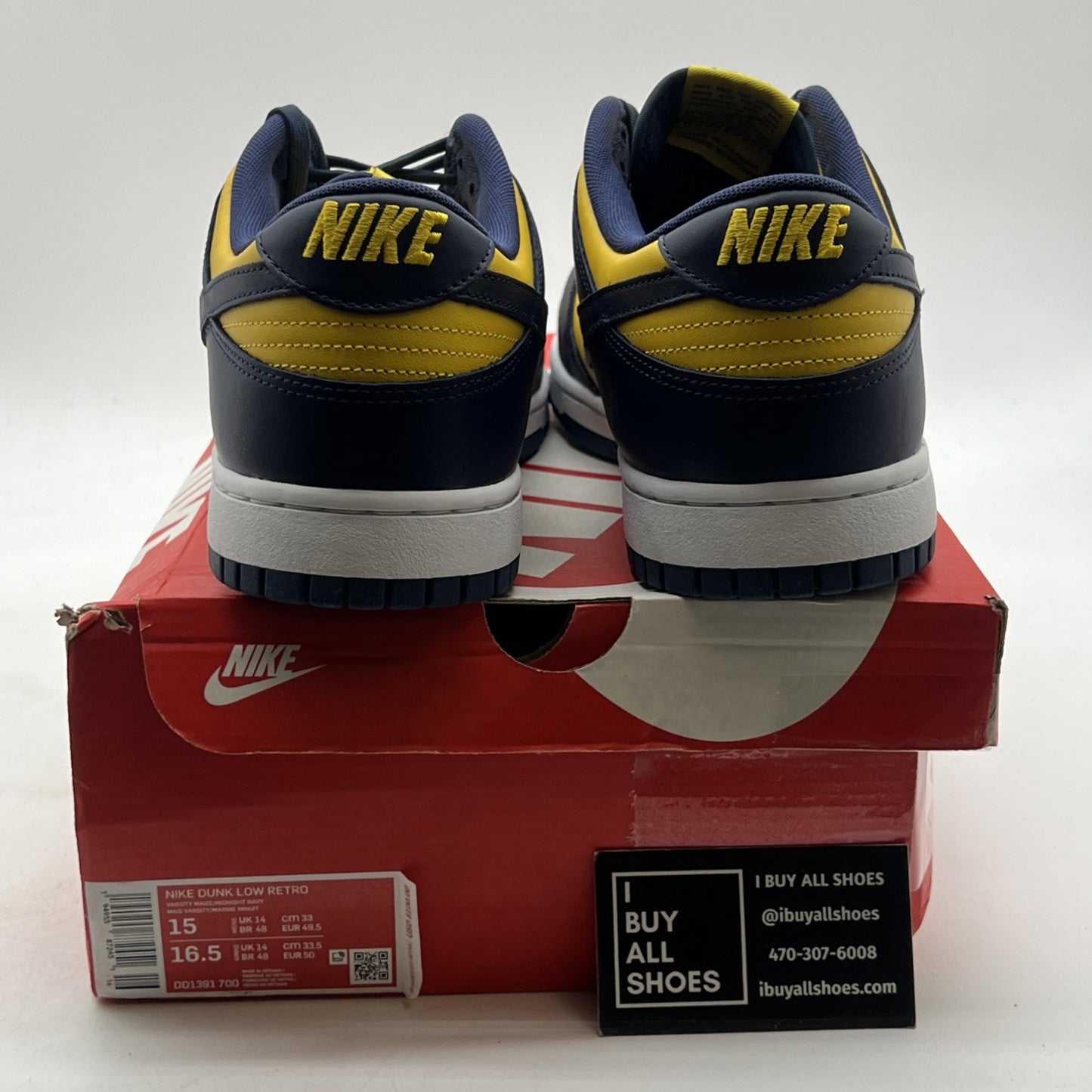 Size 15 - Nike Dunk Low Michigan 2021 (DD1391-700)