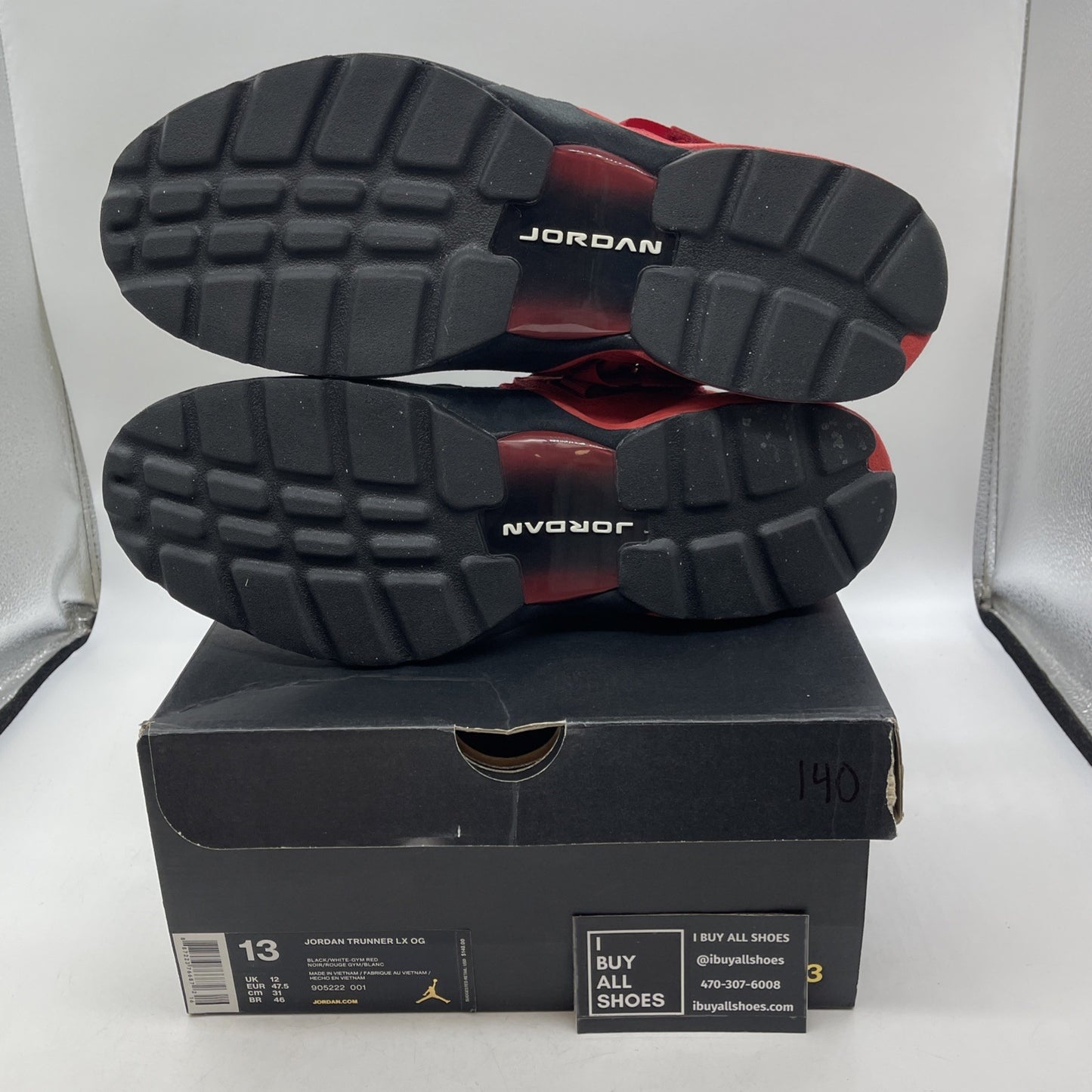 Size 13 - Air Jordan Trunner LX OG Black Gym Red (905222-001)