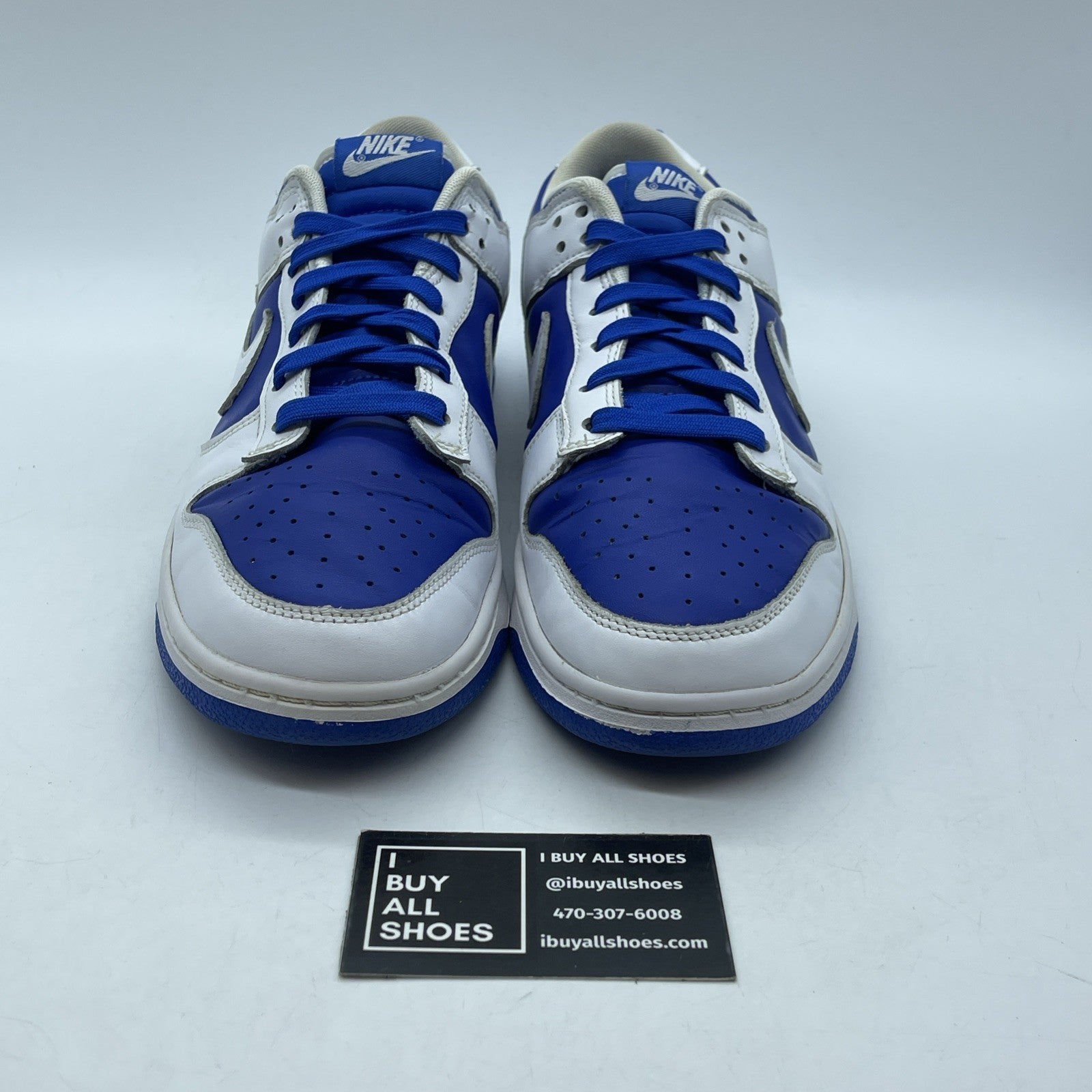 Size 10 - Nike Dunk Low Racer Blue 2022 White Leather (DD1391-401)