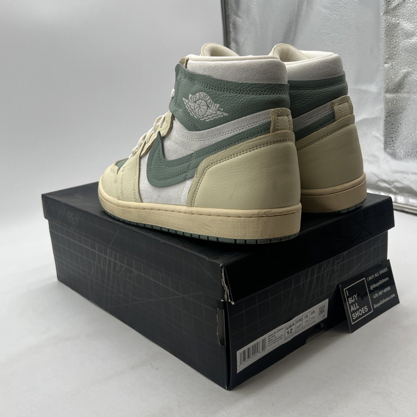 Size 12 - Air Jordan 1 Method of Make High Jade Smoke W (FB9891-104)