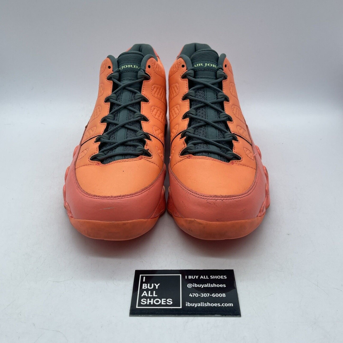 Size 12 - Air Jordan 9 Low Bright Mango Orange Grey Leather Suede (832822-805)