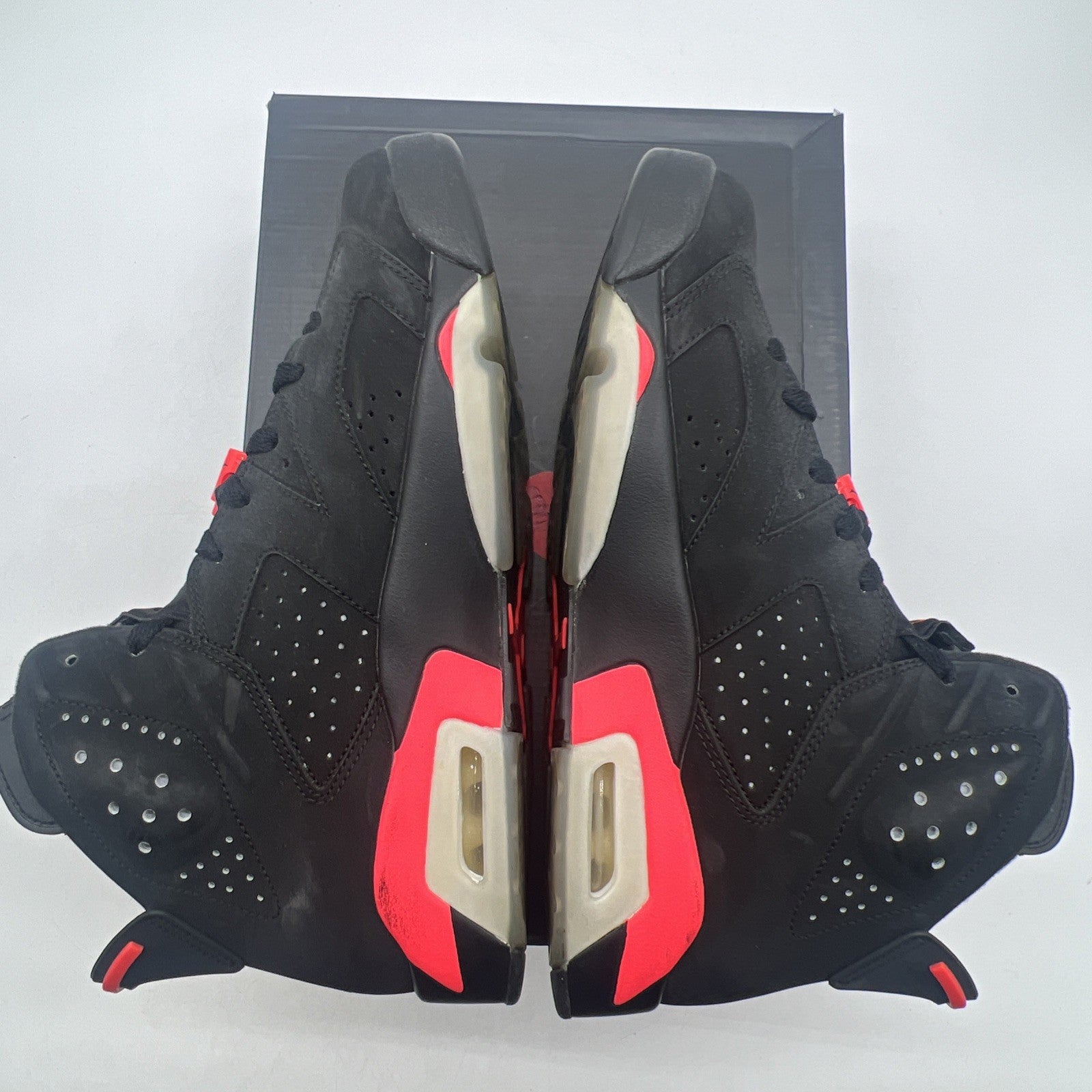 Size 9.5 - Air Jordan 6 Retro Infrared Black 2014 (384664-023)