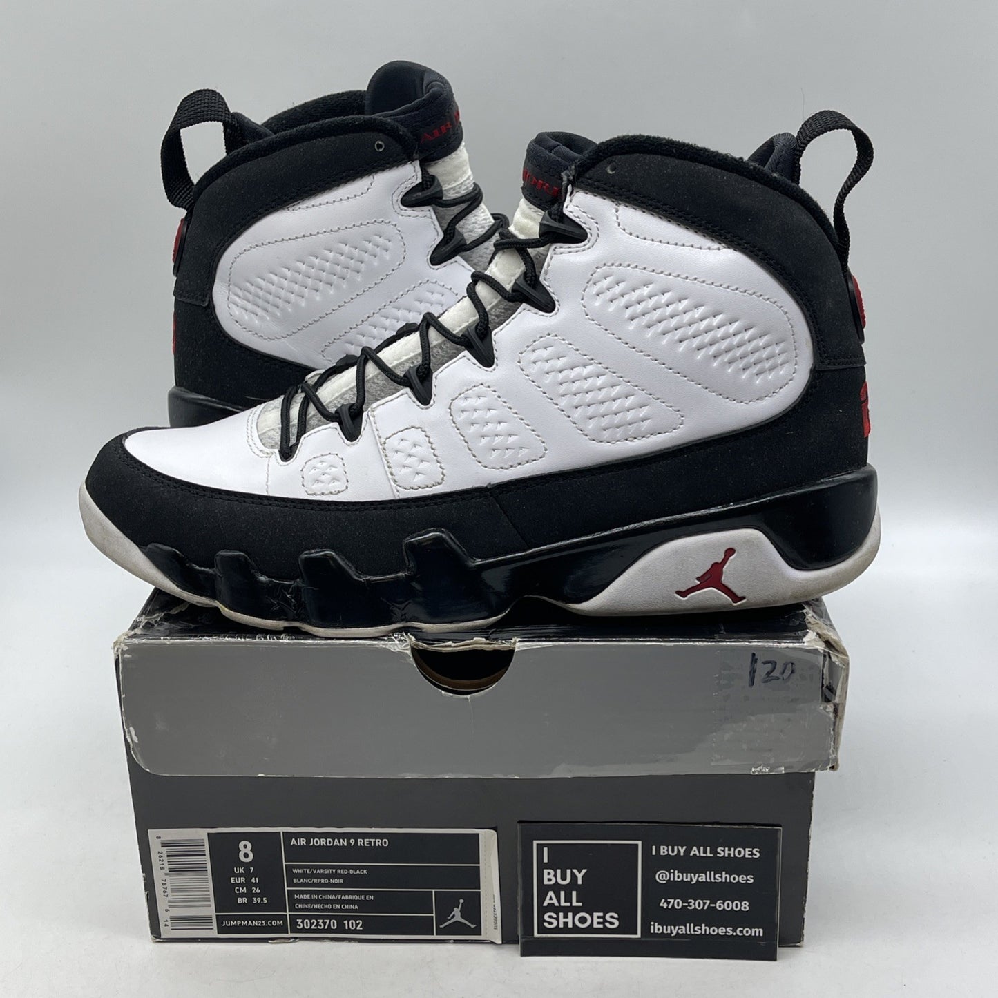 Size 8 - Air Jordan 9 Retro 2010 Release (302370-102)