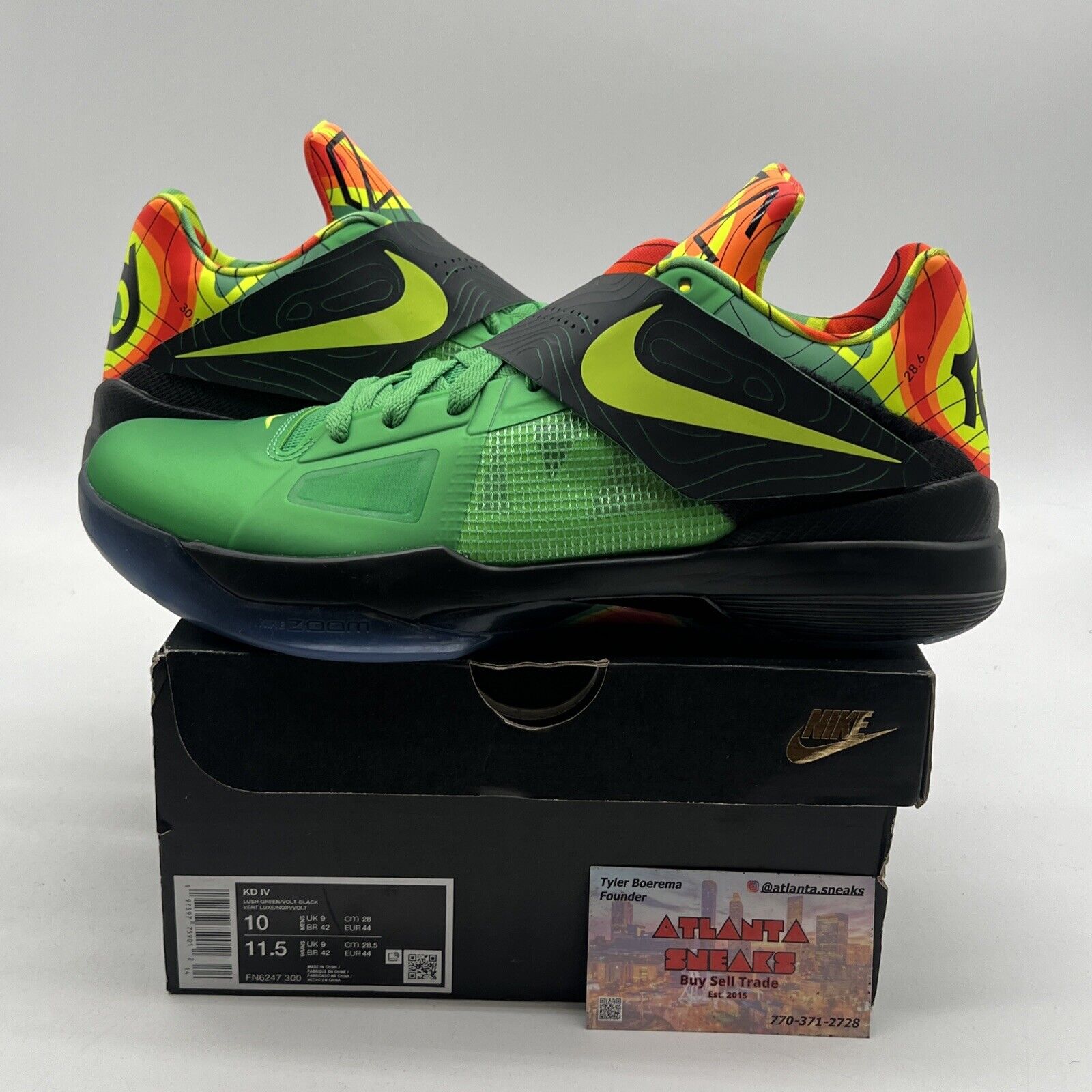 Size 10 - Nike Zoom KD 4 2024 Weatherman (FN6247-300)