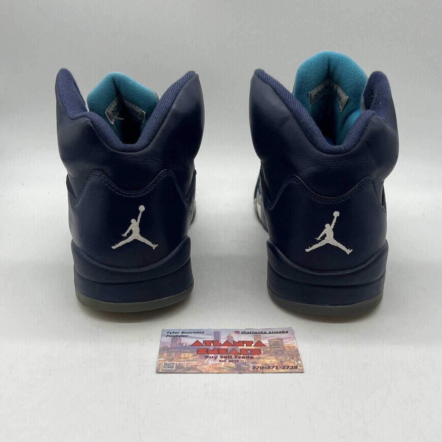 Size 11.5 - Air Jordan 5 Retro Pre-Grape Navy Blue Leather Used (136017-405)