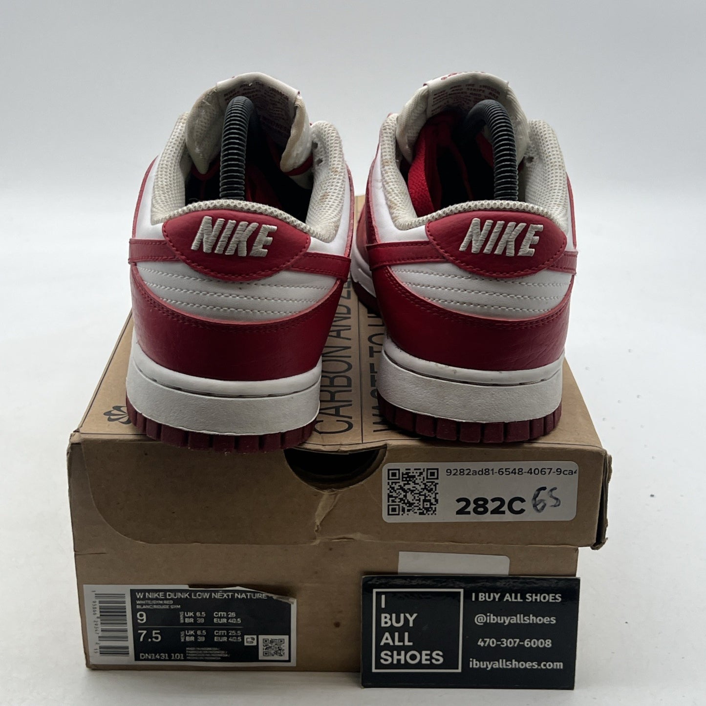 Size 9 - Nike Dunk Low Next Nature Gym Red/White 2022 (DN1431-101)