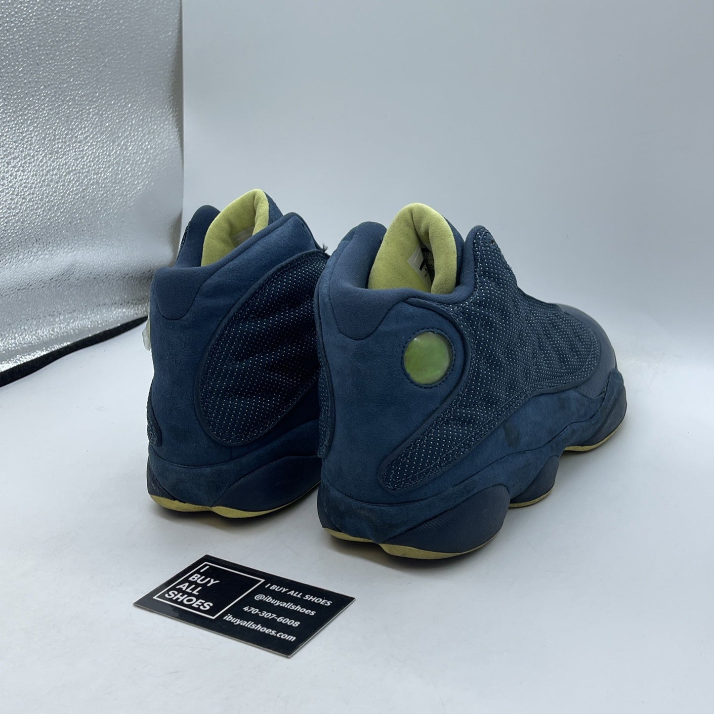Size 8.5 - Air Jordan 13 Retro Squadron Blue Suede Leather (414571405)