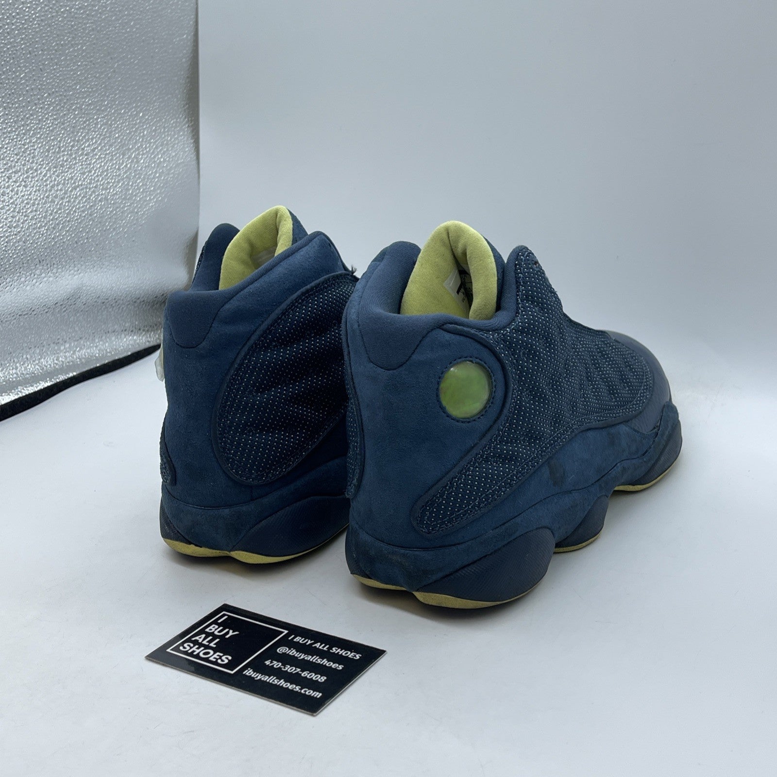 Size 8.5 - Air Jordan 13 Retro Squadron Blue Suede Leather (414571405)