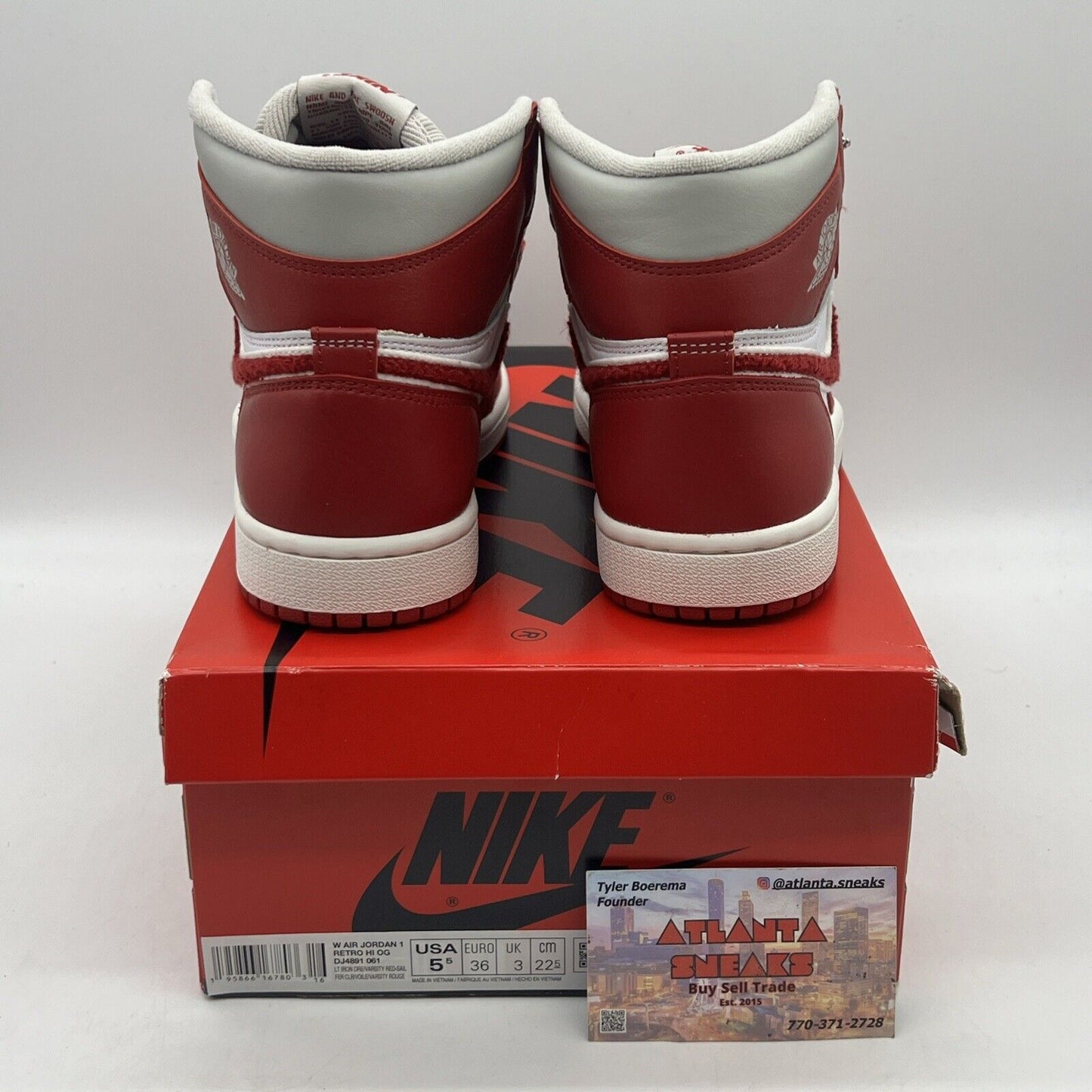 Size 5.5 - Jordan 1 High Varsity Red W Brand New Og All