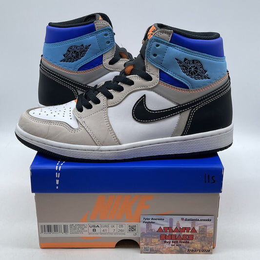 Size 8 - Air Jordan 1 Retro OG High Prototype Blue White Black (DC6515-100)