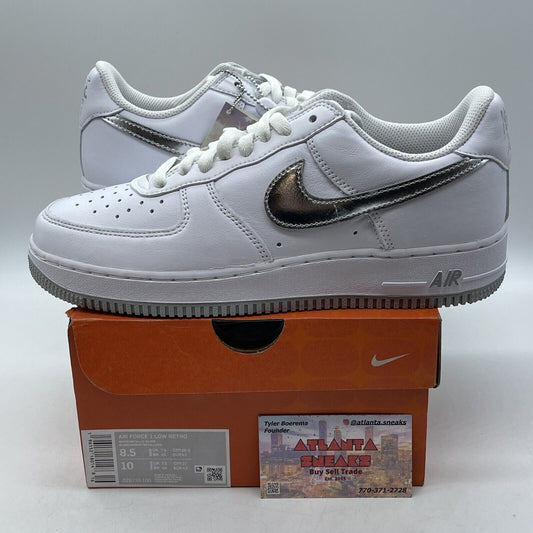 Size 8.5 - Nike Air Force 1 Low Color of the Month - White Silver (DZ6755-100)