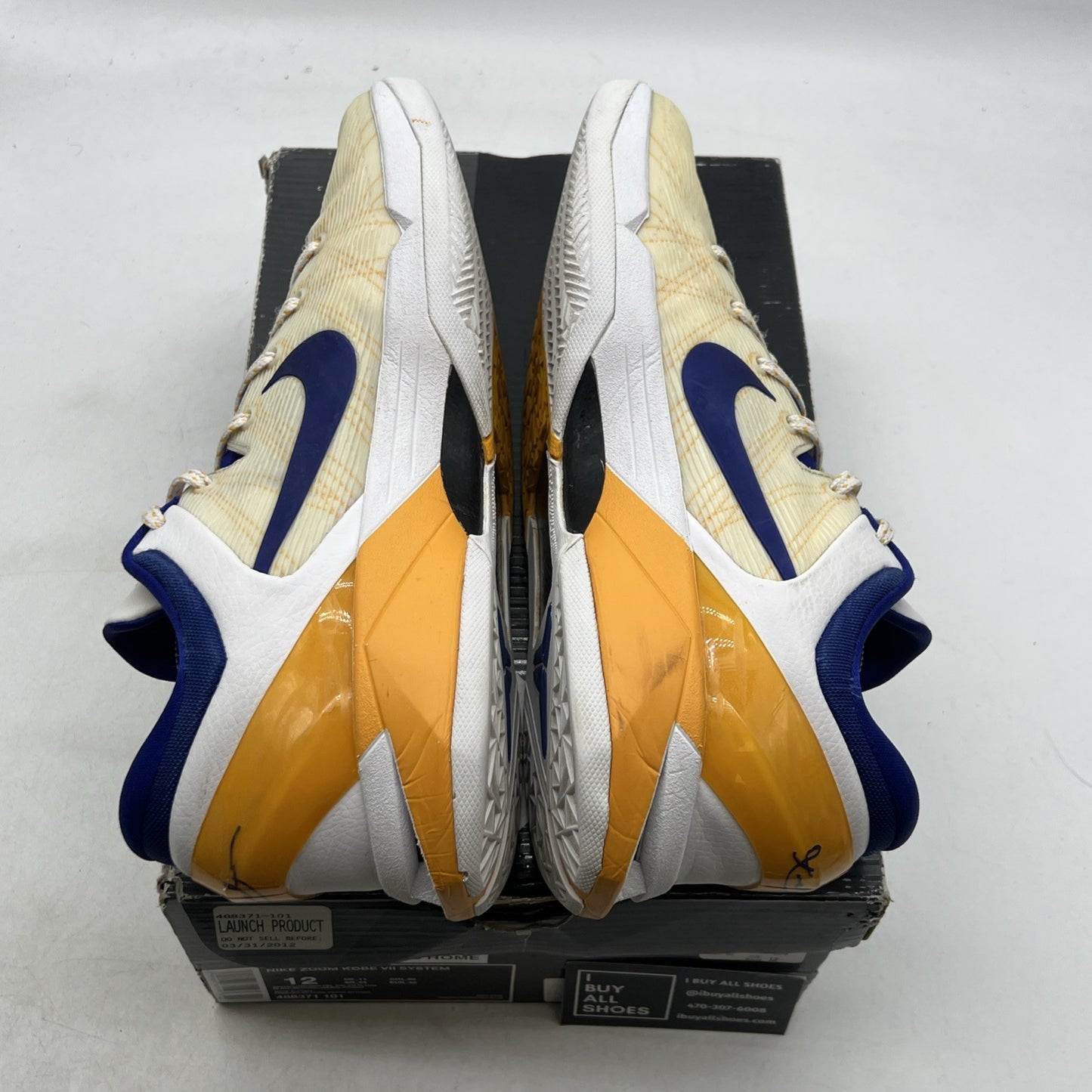 Size 12 - Nike Zoom Kobe 7 System Lakers (488371-101)