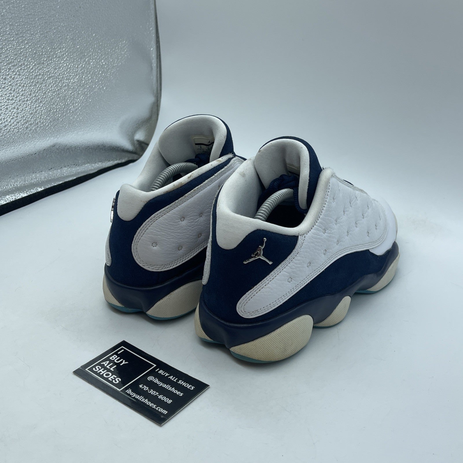 Size 9 - Air Jordan 13 Low Hornets Blue White Suede Leather (310810-107)