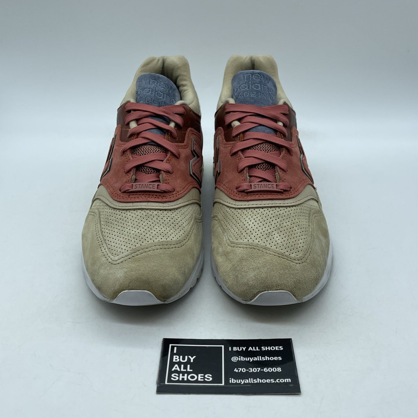 Size 9 - New Balance Stance x 997 First of All Brown Red Suede (M997ST)