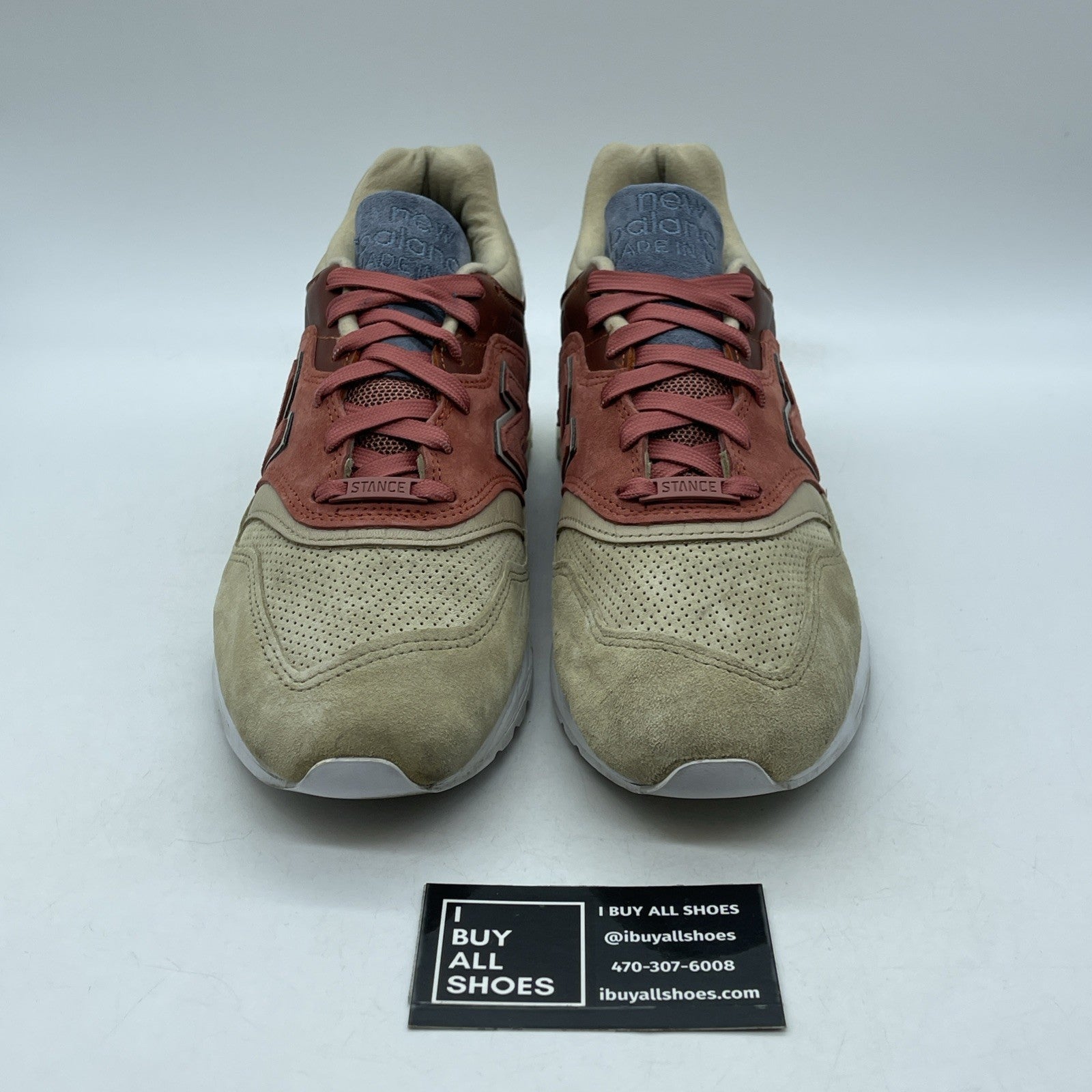 Size 9 - New Balance Stance x 997 First of All Brown Red Suede (M997ST)