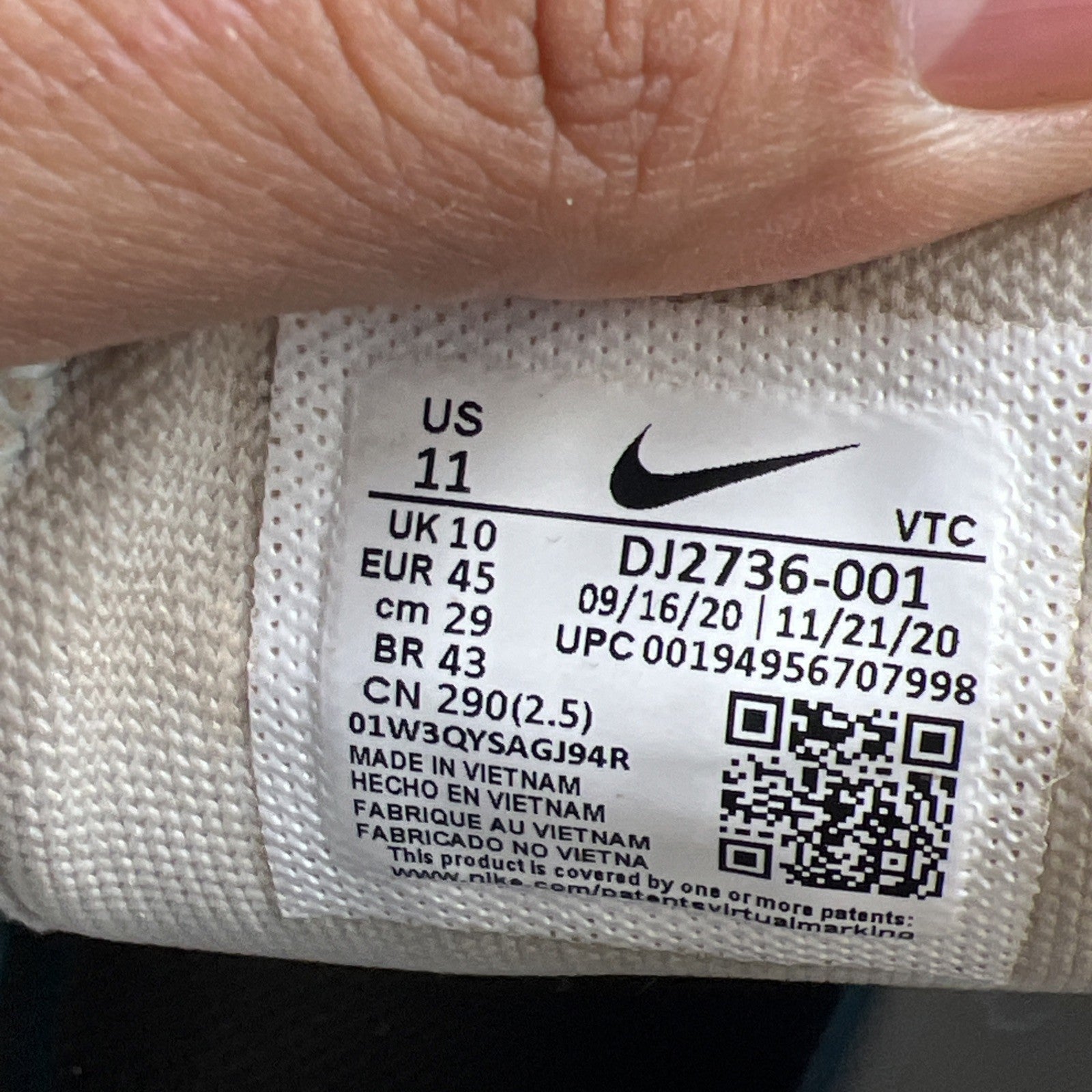 Size 11 - Nike Air Max 270 Oracle Aqua (DJ2736-001)