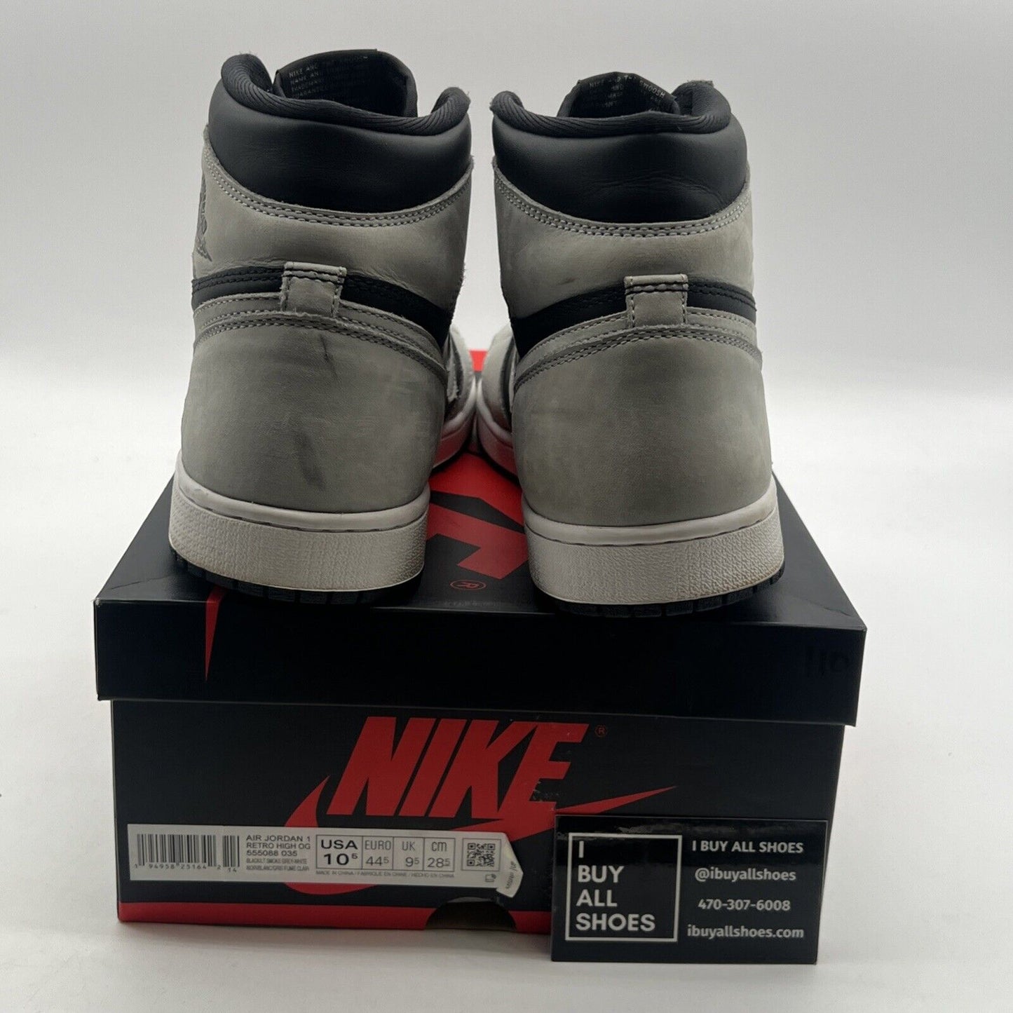 Size 10.5 - Air Jordan 1 Retro OG High Shadow 2.0 (555088-035)