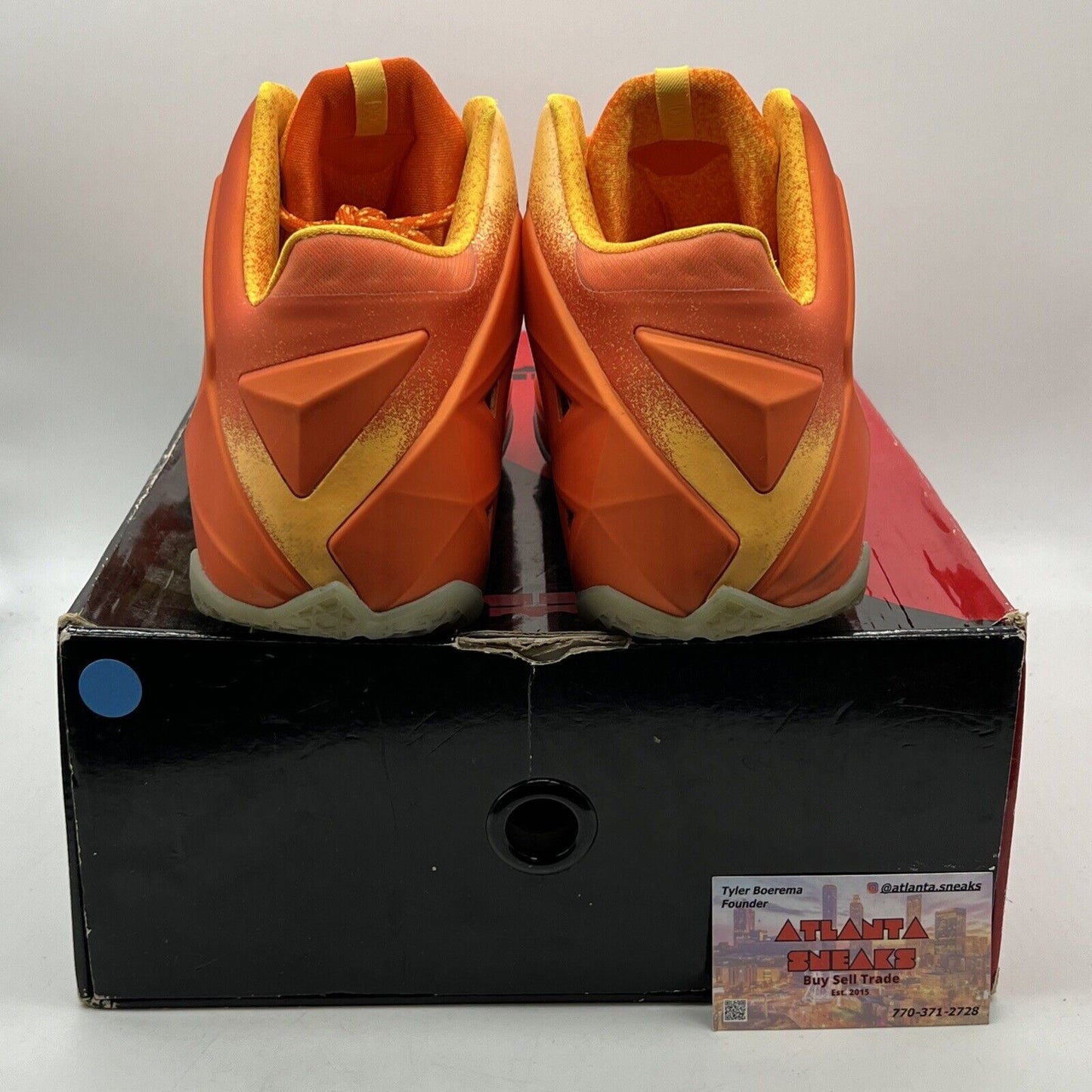 Size 12 - Nike LeBron 11 Preheat Forging Iron Orange (626376-800)