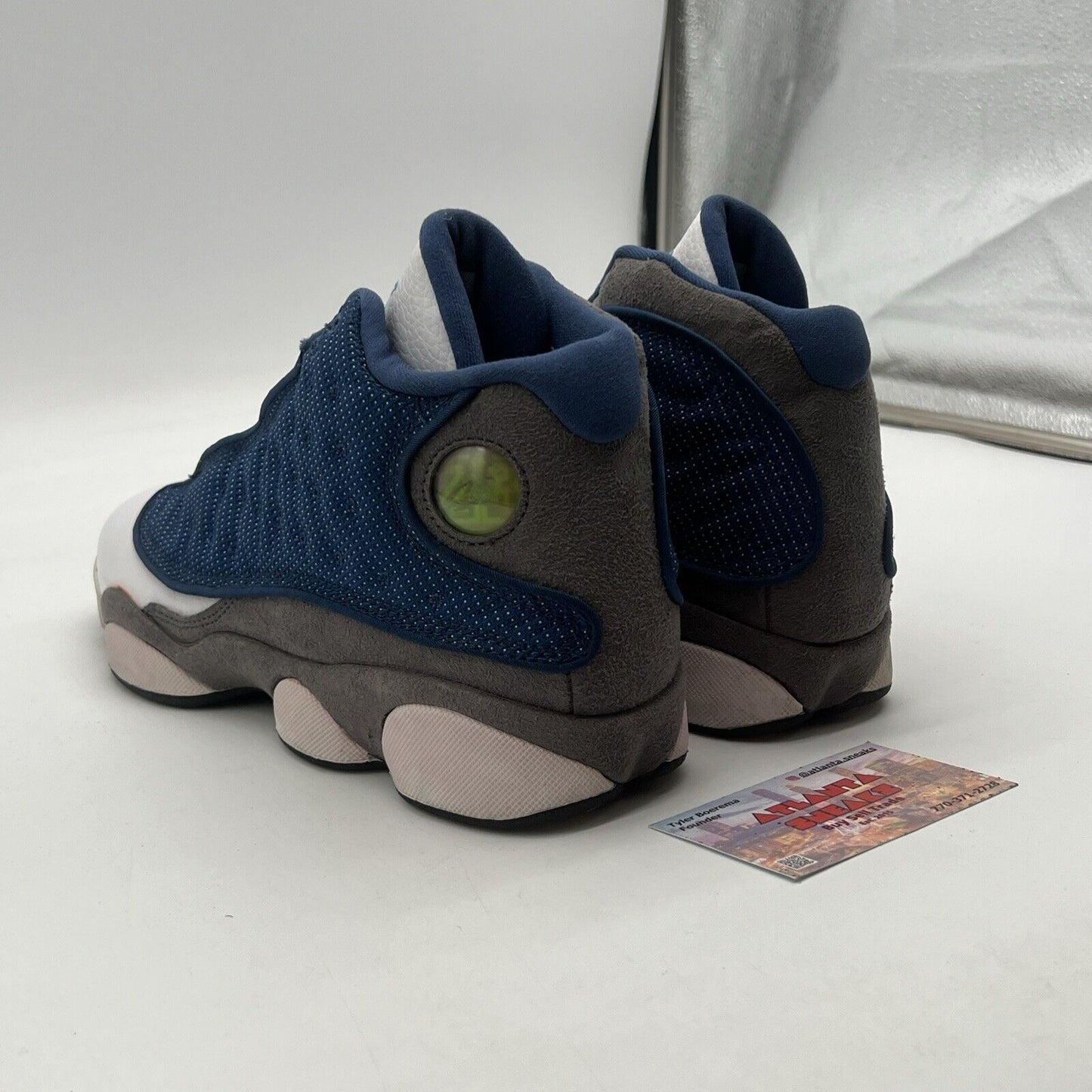 Size 7 (GS) - Air Jordan 13 Retro 2010 Mid Flint (414574-401)