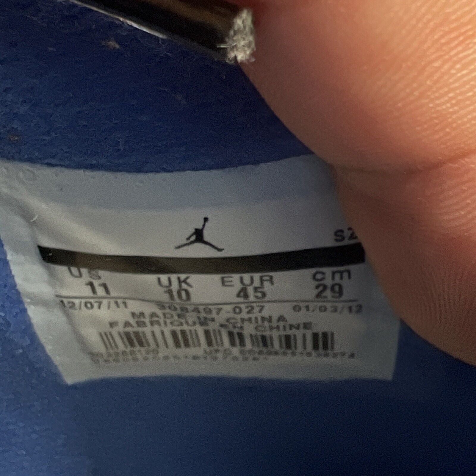 Size 11 - Air Jordan 4 Retro Cavs Black Orange Blue Suede (308497-027)