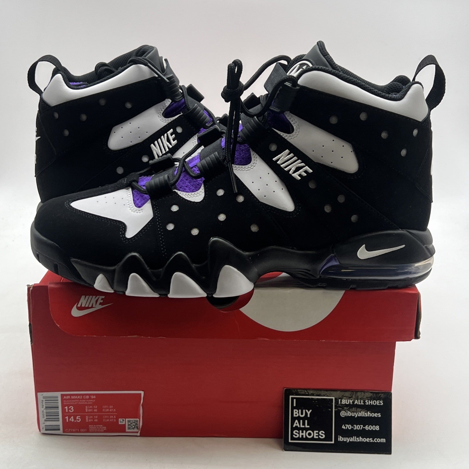 Size 13 - Nike Air Max 2 CB 94 Retro 2020 Black Purple (CZ7871-001)