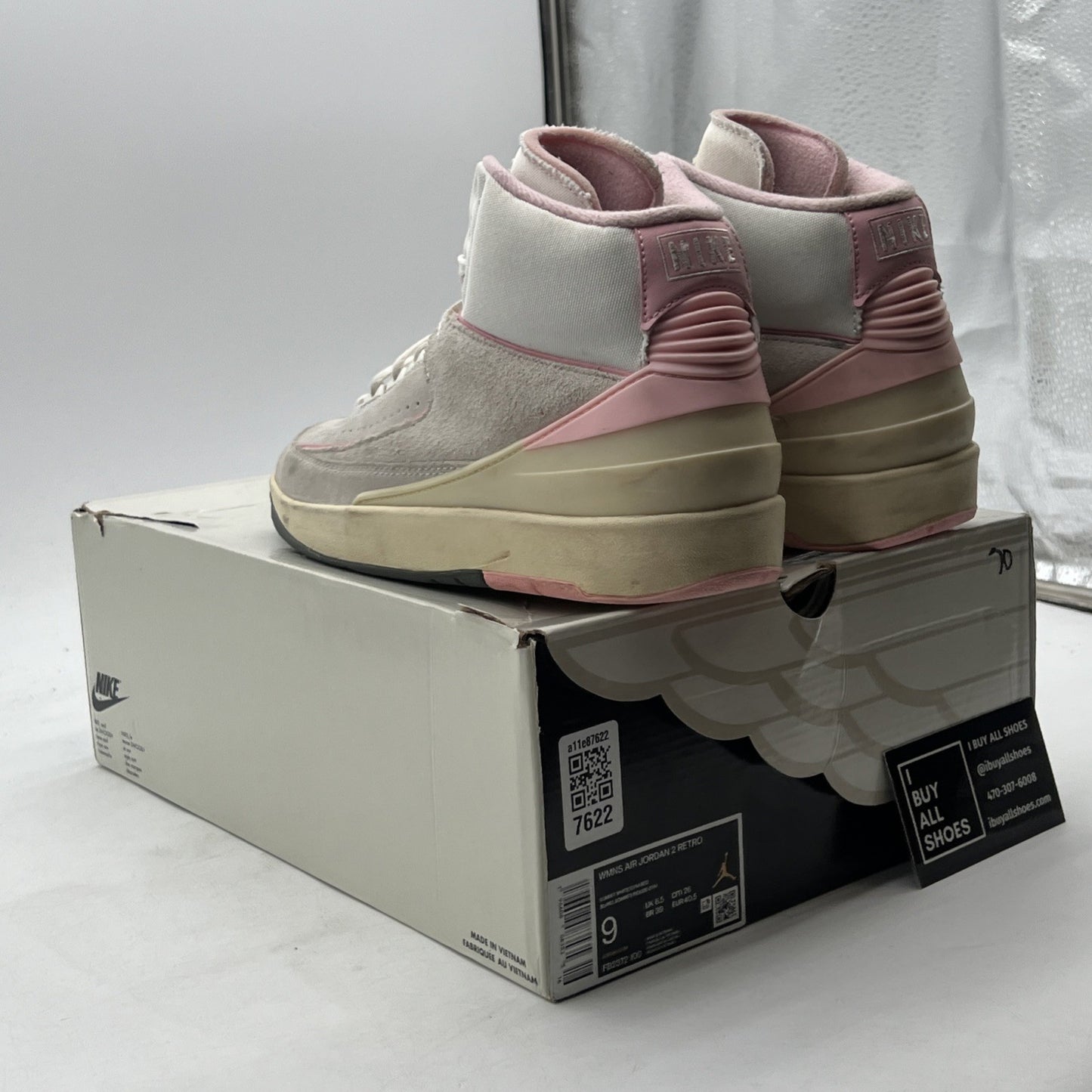 Size 9 - Air Jordan 2 Retro Soft Pink W (FB2372-100)