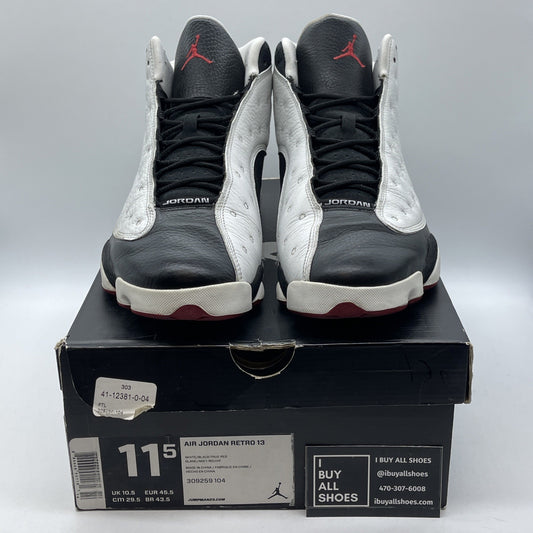 Size 11.5 - Air Jordan 13 Retro 2013 He Got Game Black White Suede (309259-104)