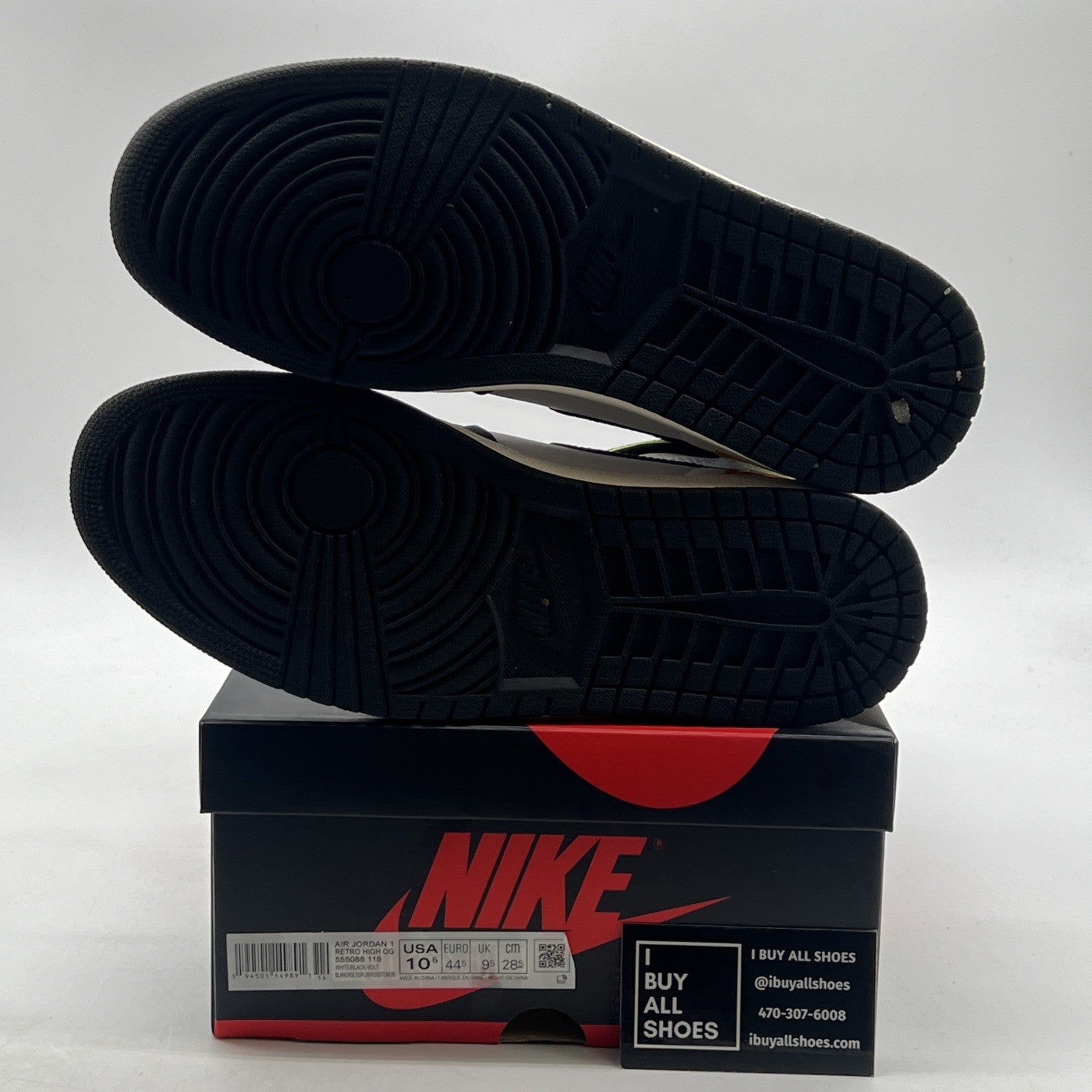 Size 10.5 - Air Jordan 1 Retro High OG Volt (555088-118)